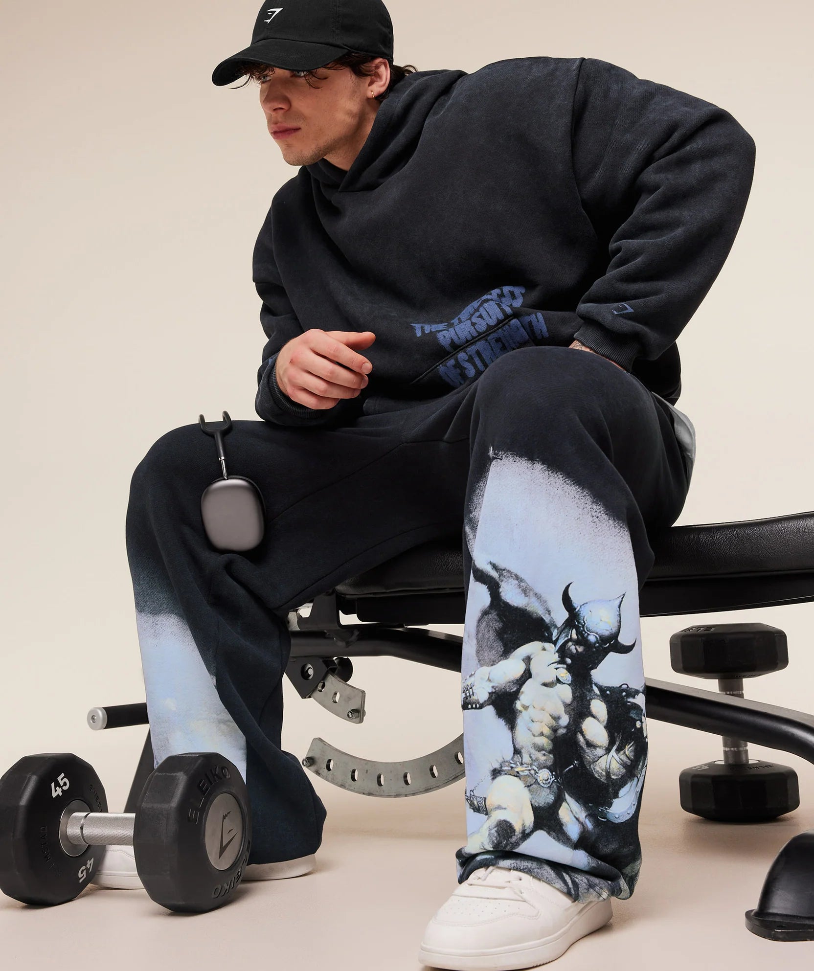 Gymshark Power x Frazetta Graphic Joggers 'Black'