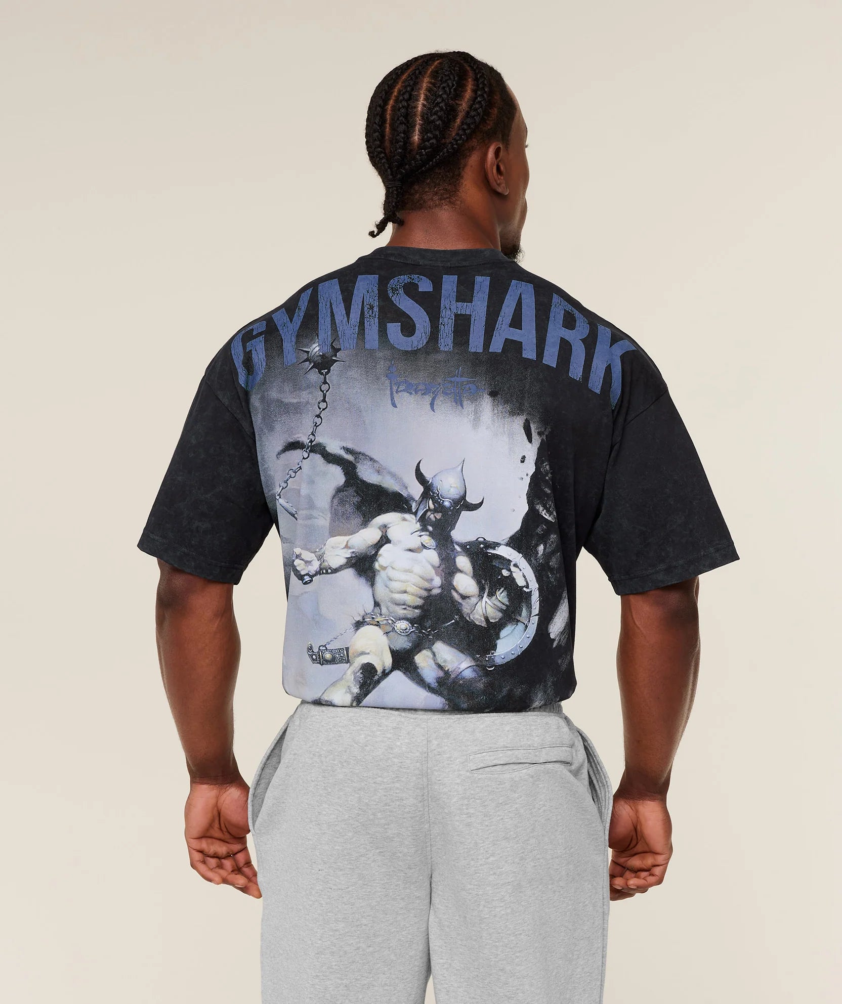 Gymshark Power x Frazetta Graphic T-Shirt 'Black'