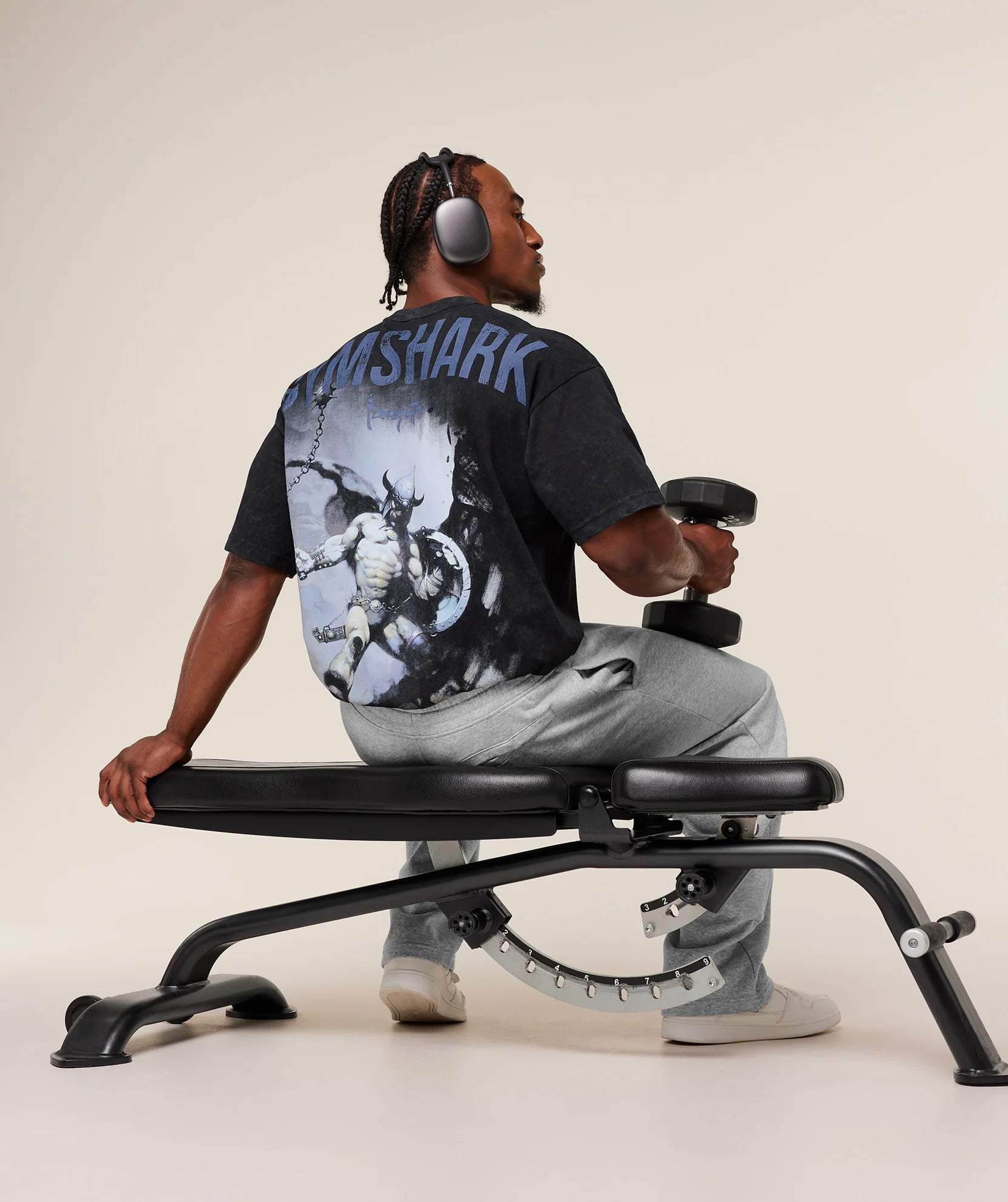 Gymshark Power x Frazetta Graphic T-Shirt 'Black'