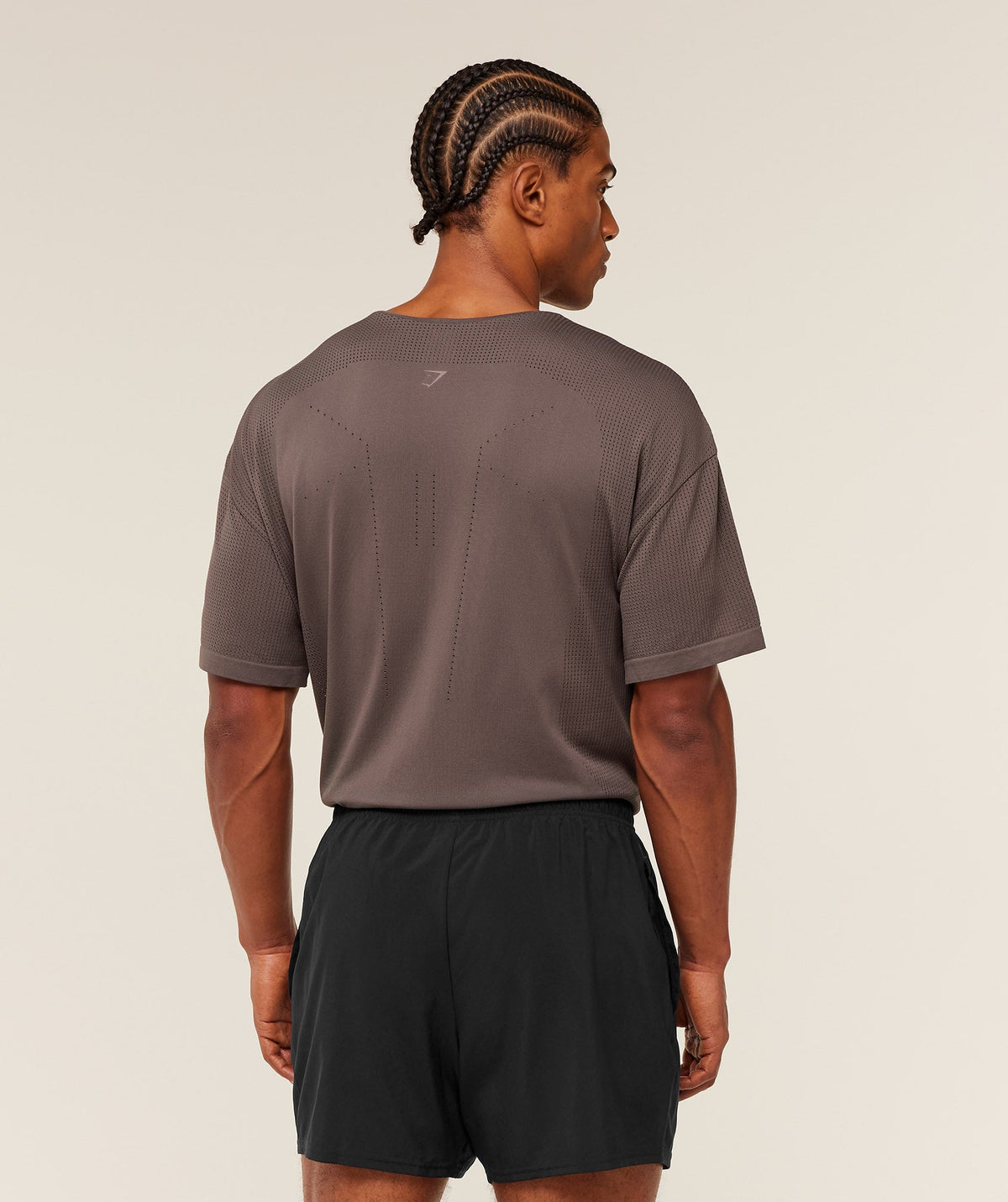 Gymshark Distance Seamless T-Shirt 'Cool Brown'