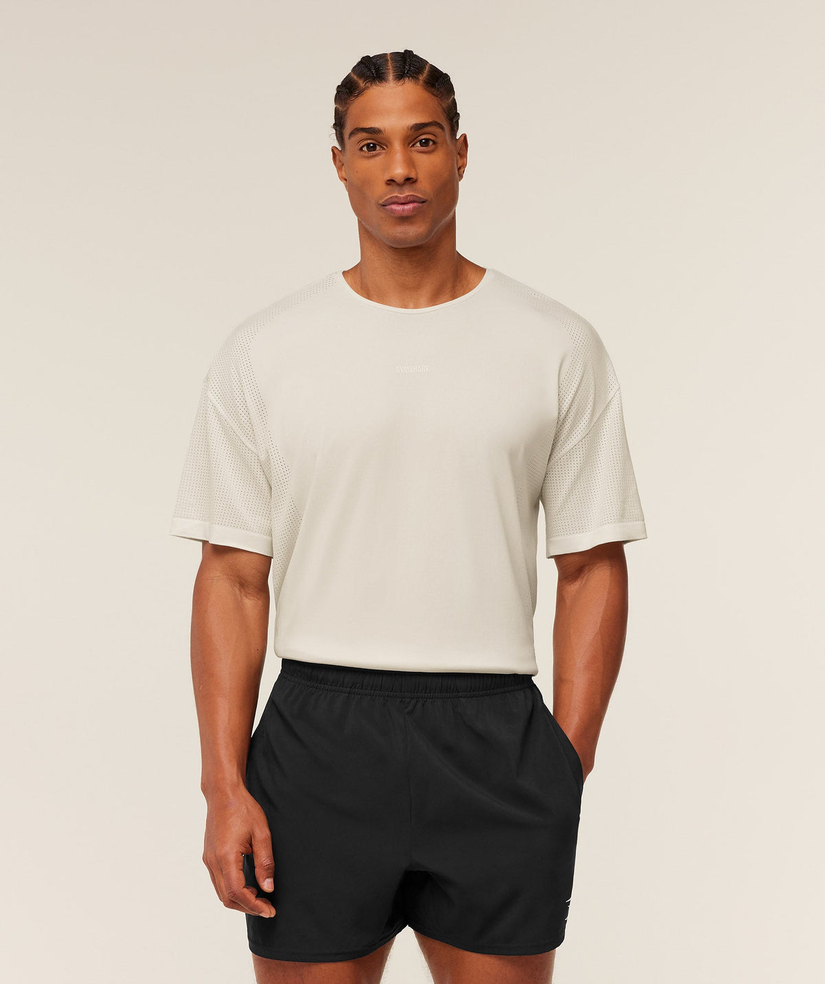 Gymshark Distance Seamless T-Shirt 'Soft White'