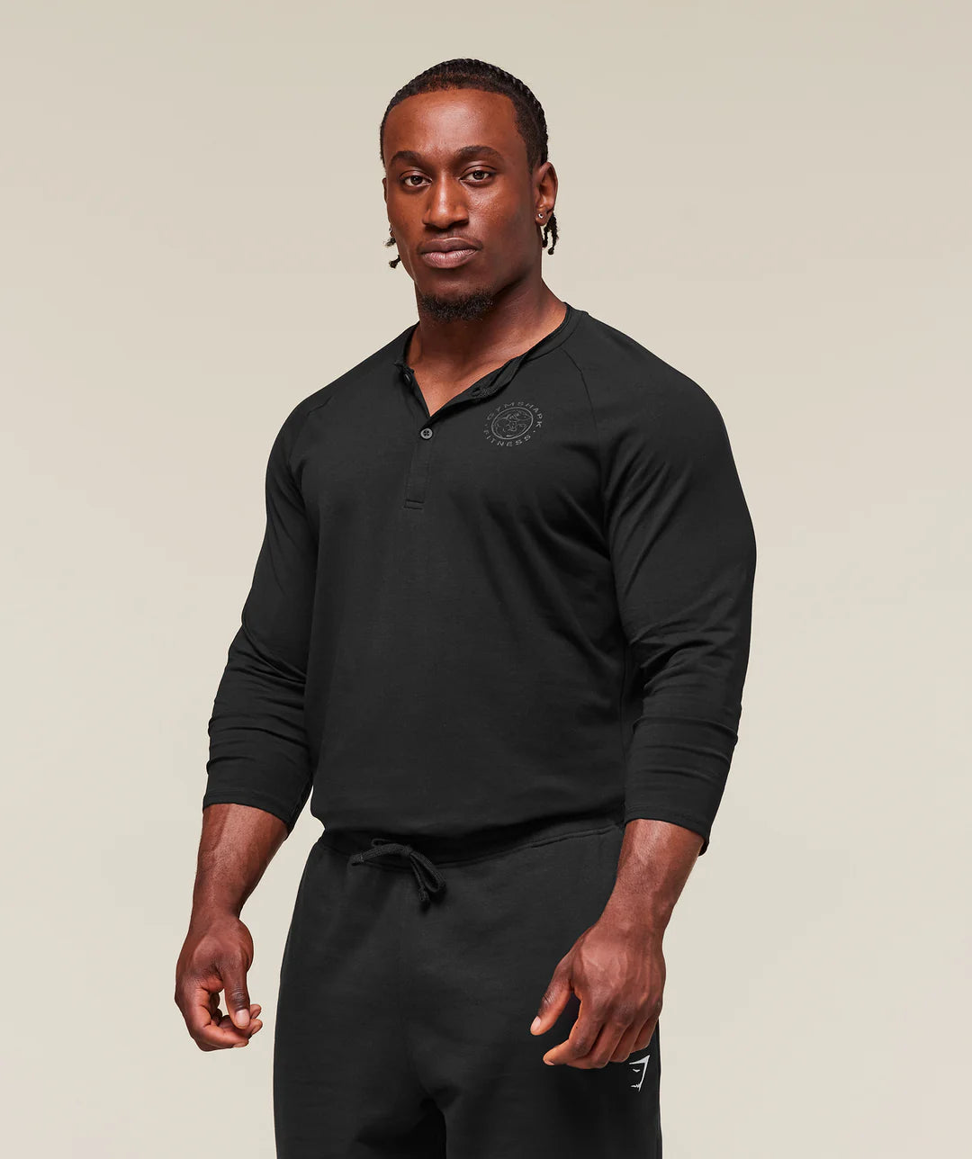 Gymshark Legacy Henley 'Black'