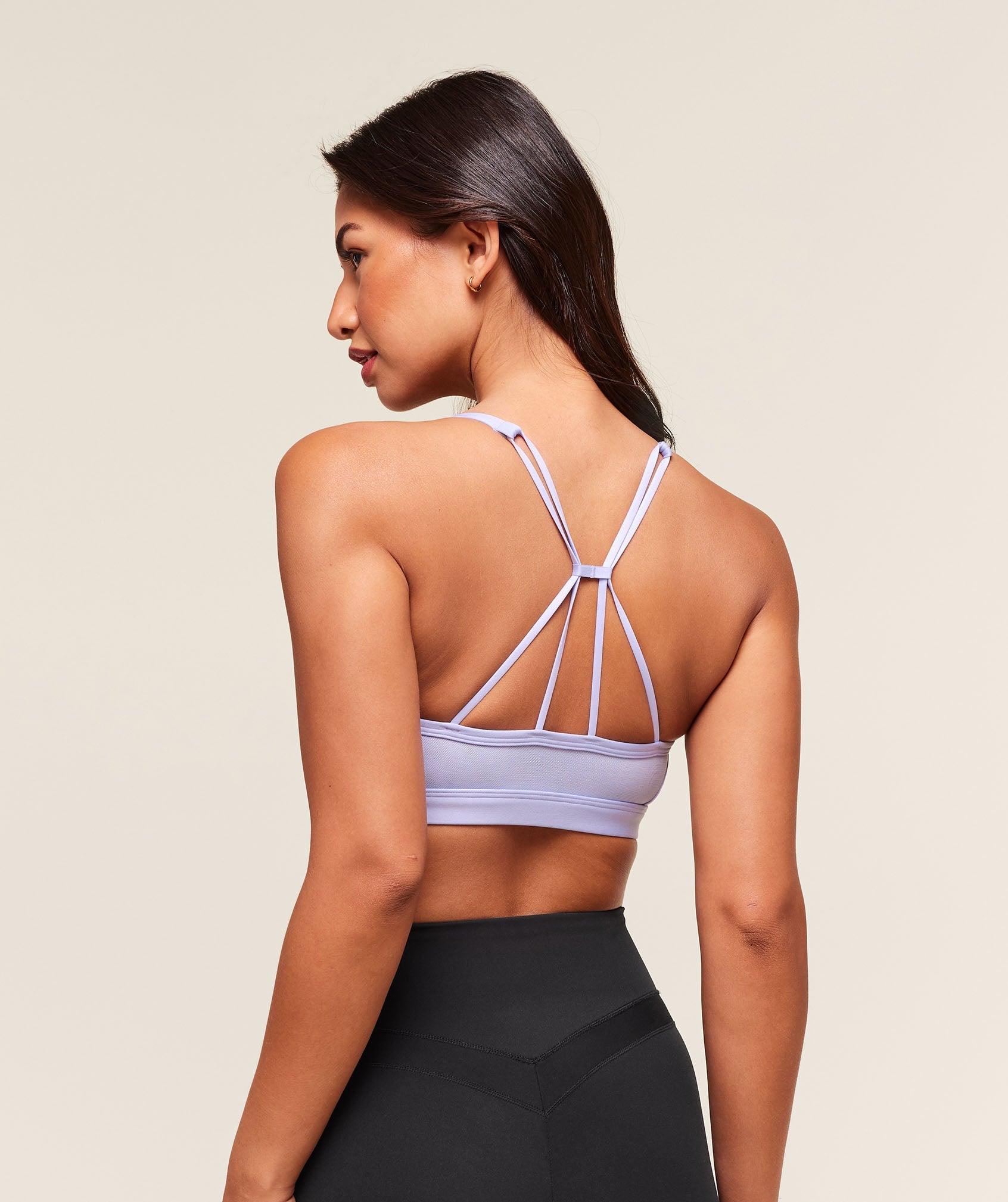 Gymshark Ruched Strappy Sports Bra 'Peri Blue'