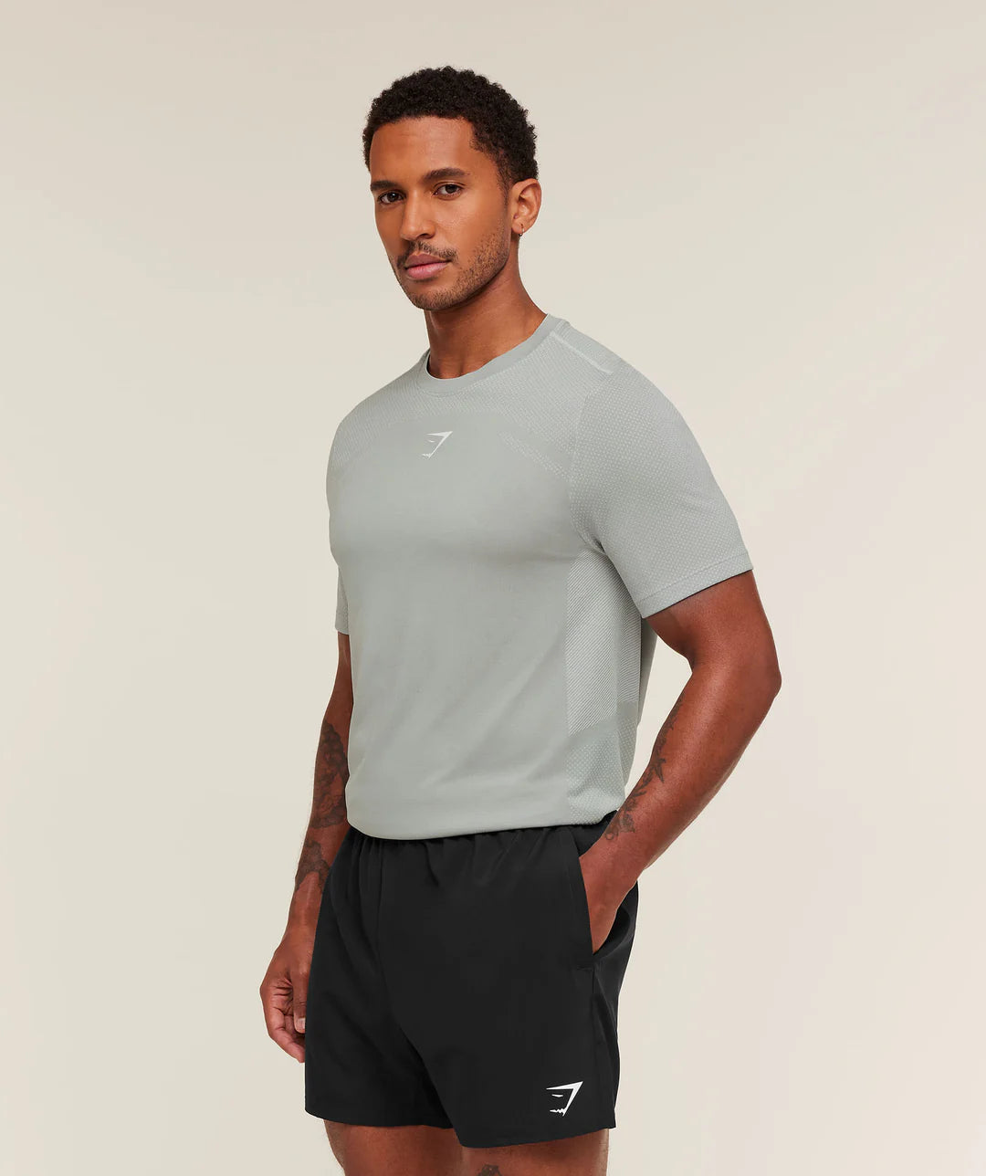 Gymshark Lightweight Seamless T-Shirt 'Denim Grey/Light Grey' (Copy)