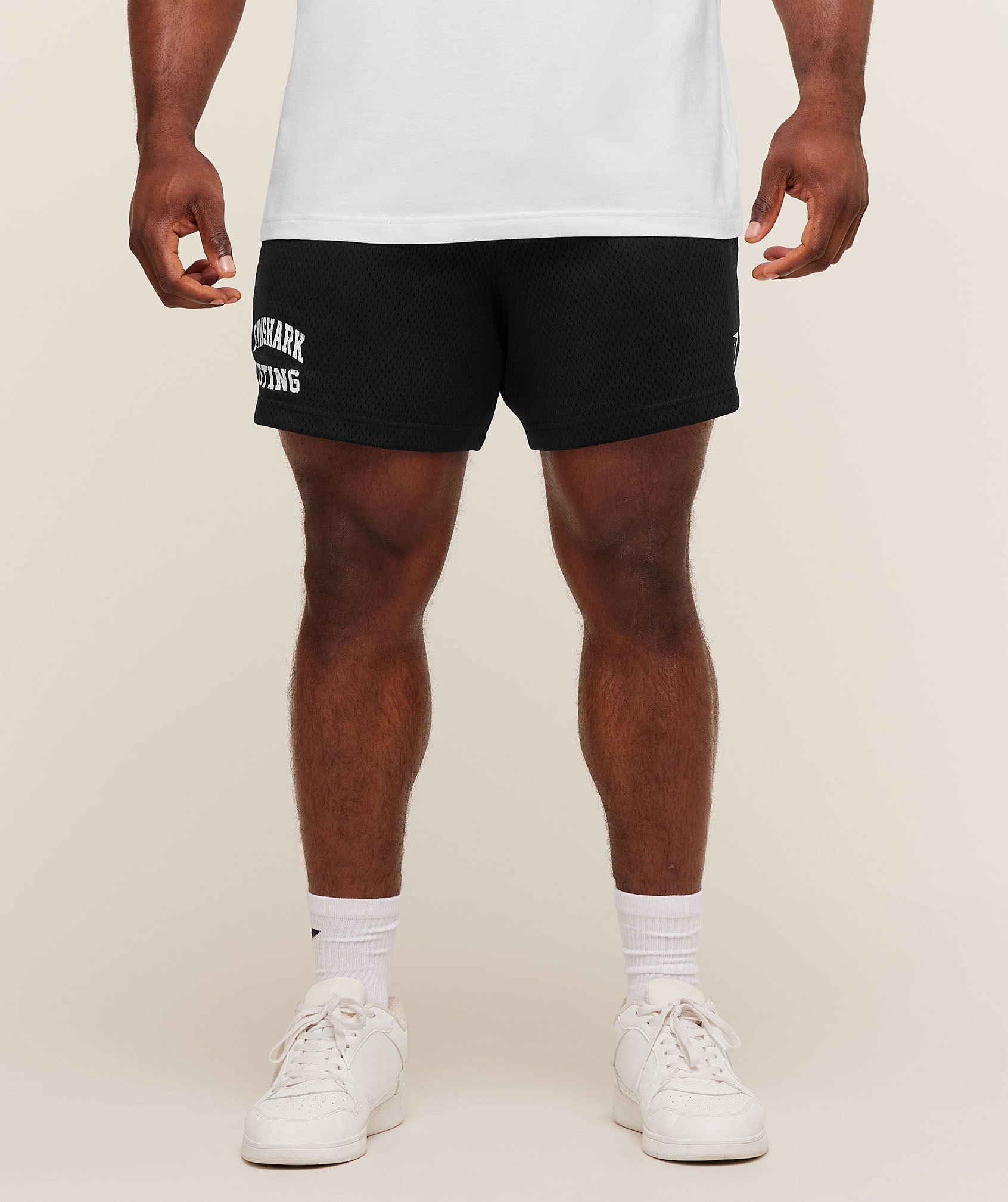 Gymshark Lifting Mesh 5" Shorts 'Black'
