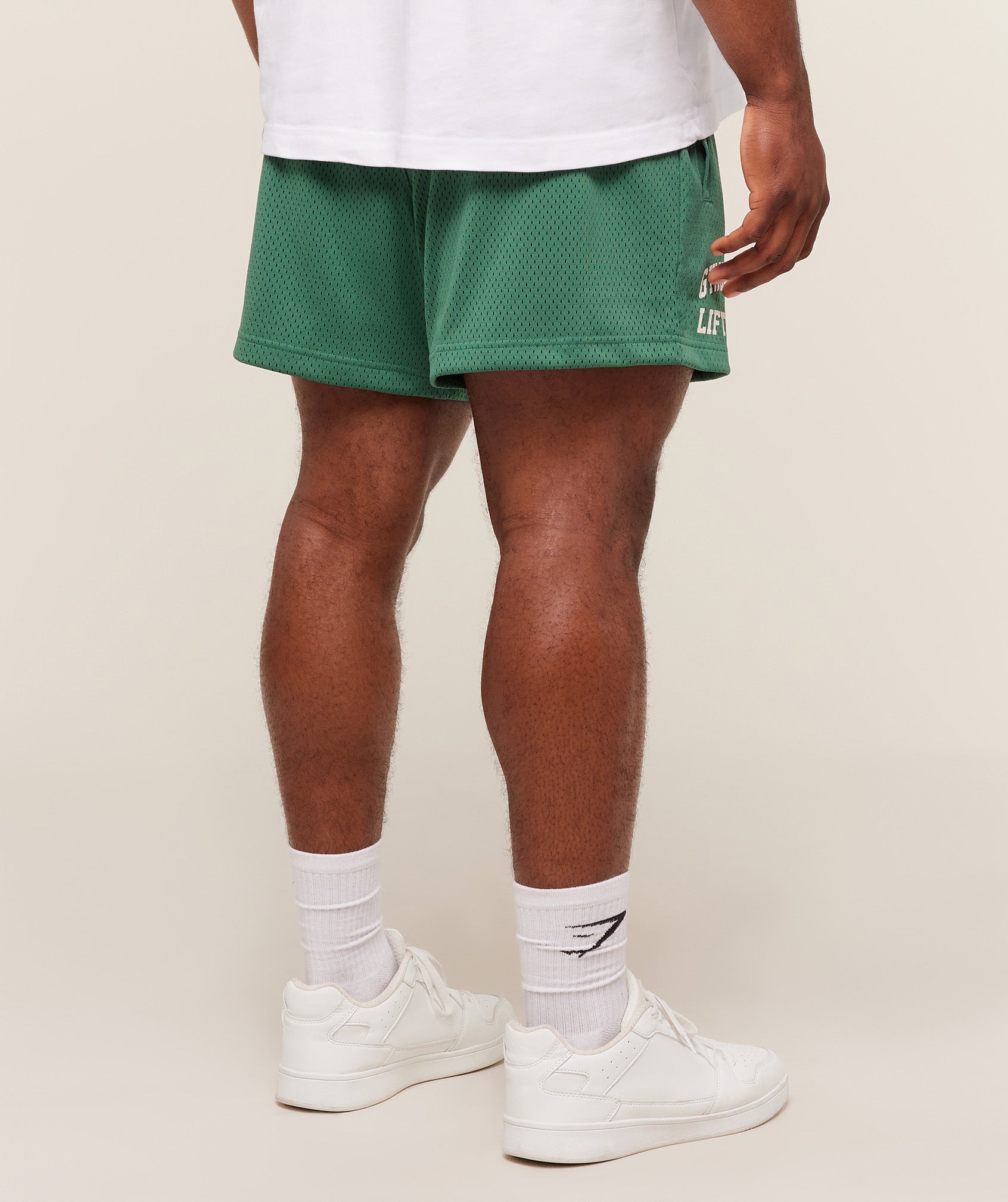 Gymshark Lifting Mesh 5" Shorts 'Lift Green'