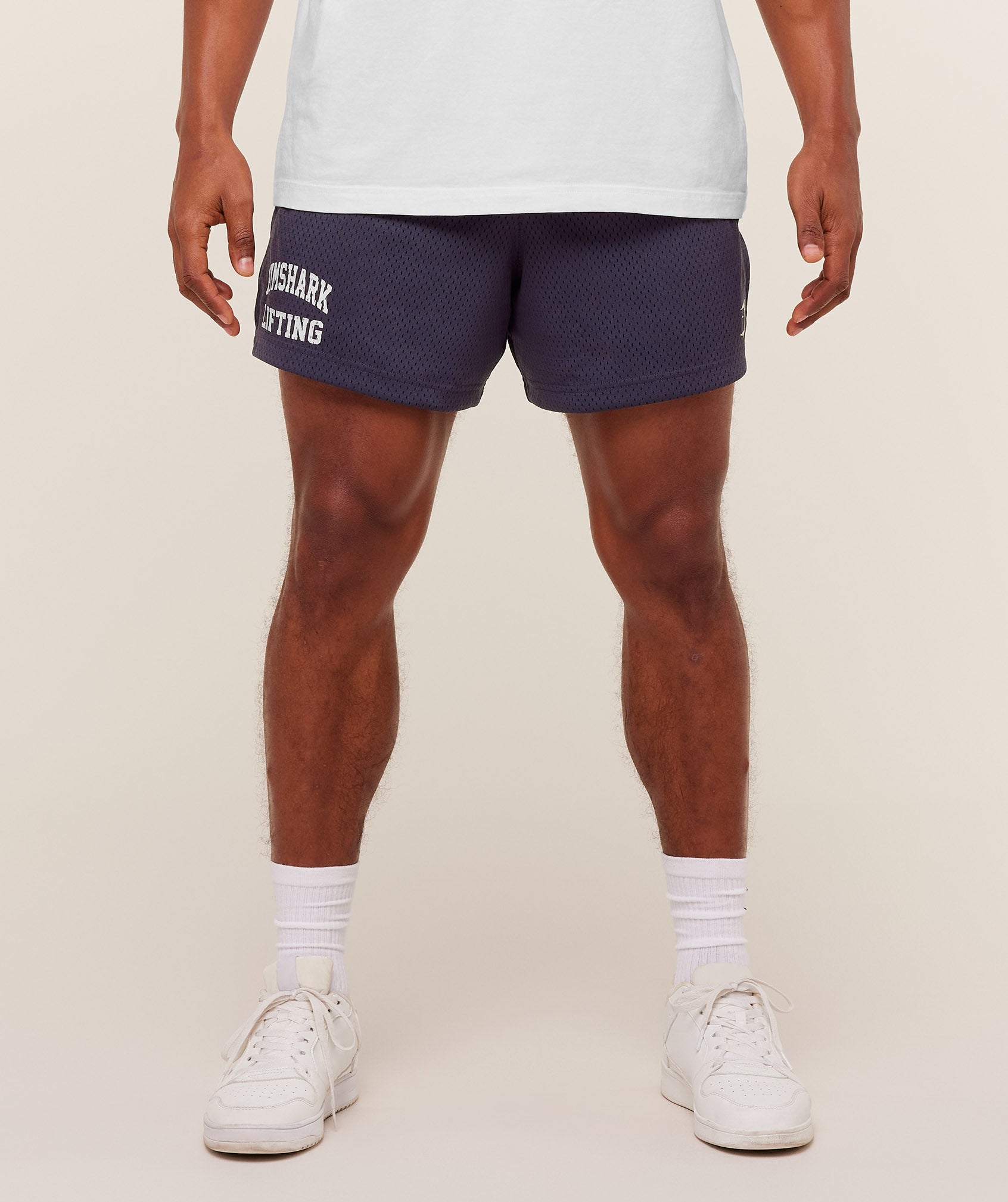 Gymshark Lifting Mesh 5" Shorts 'Midnight Purple'