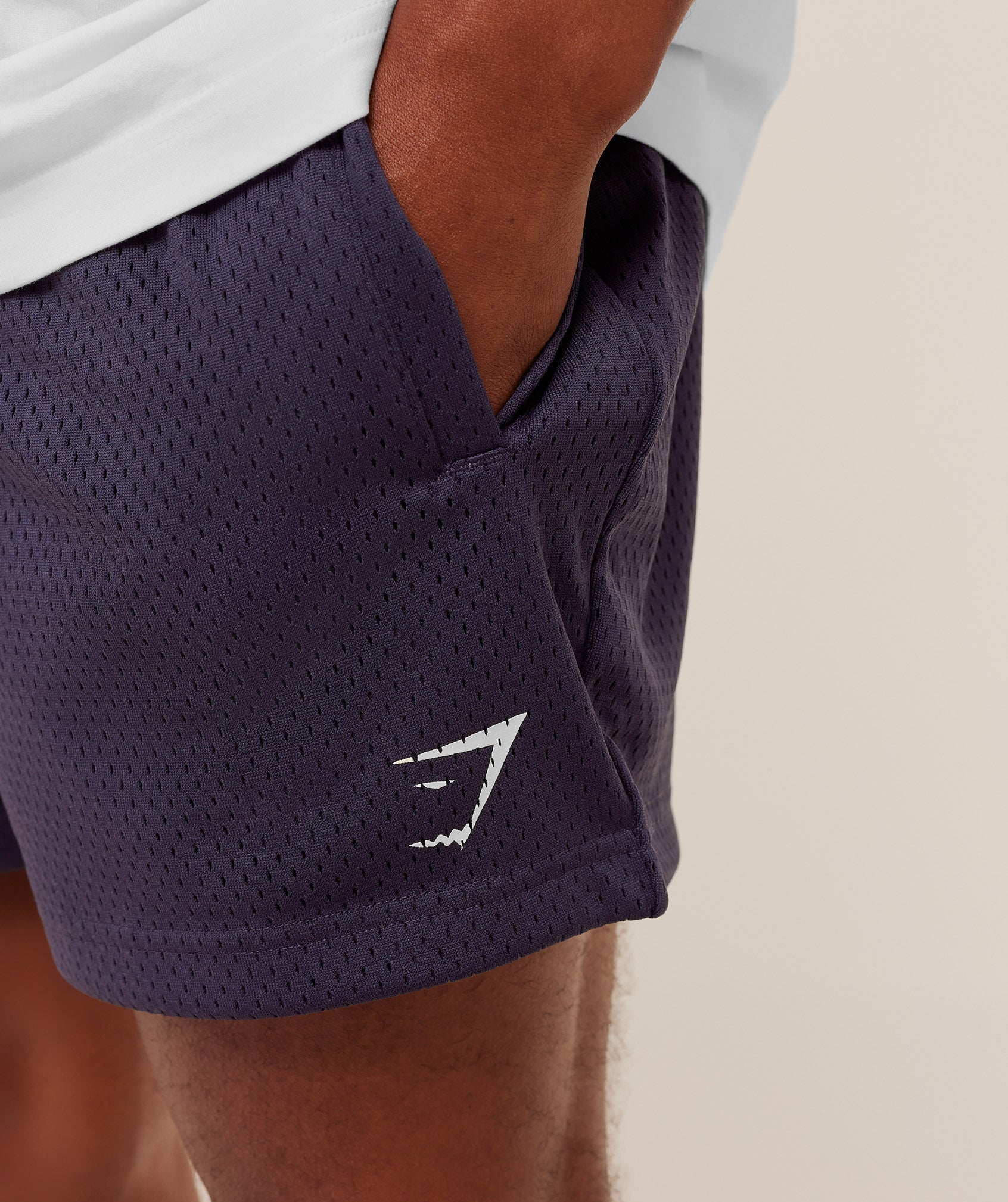 Gymshark Lifting Mesh 5" Shorts 'Midnight Purple'