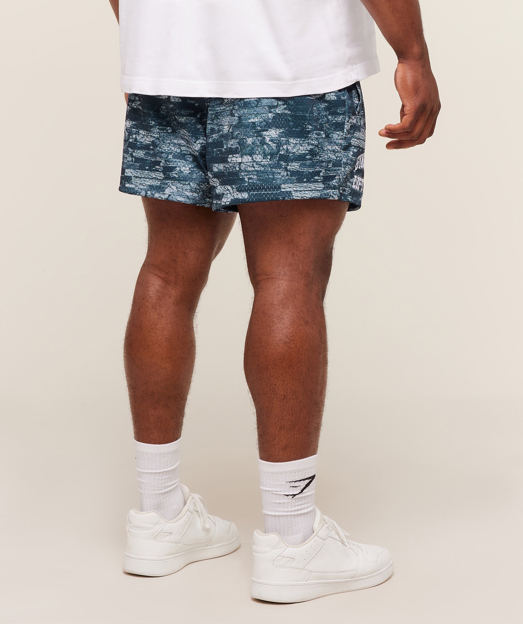 Gymshark Lifting Mesh 5" Shorts 'Smoke Blue'