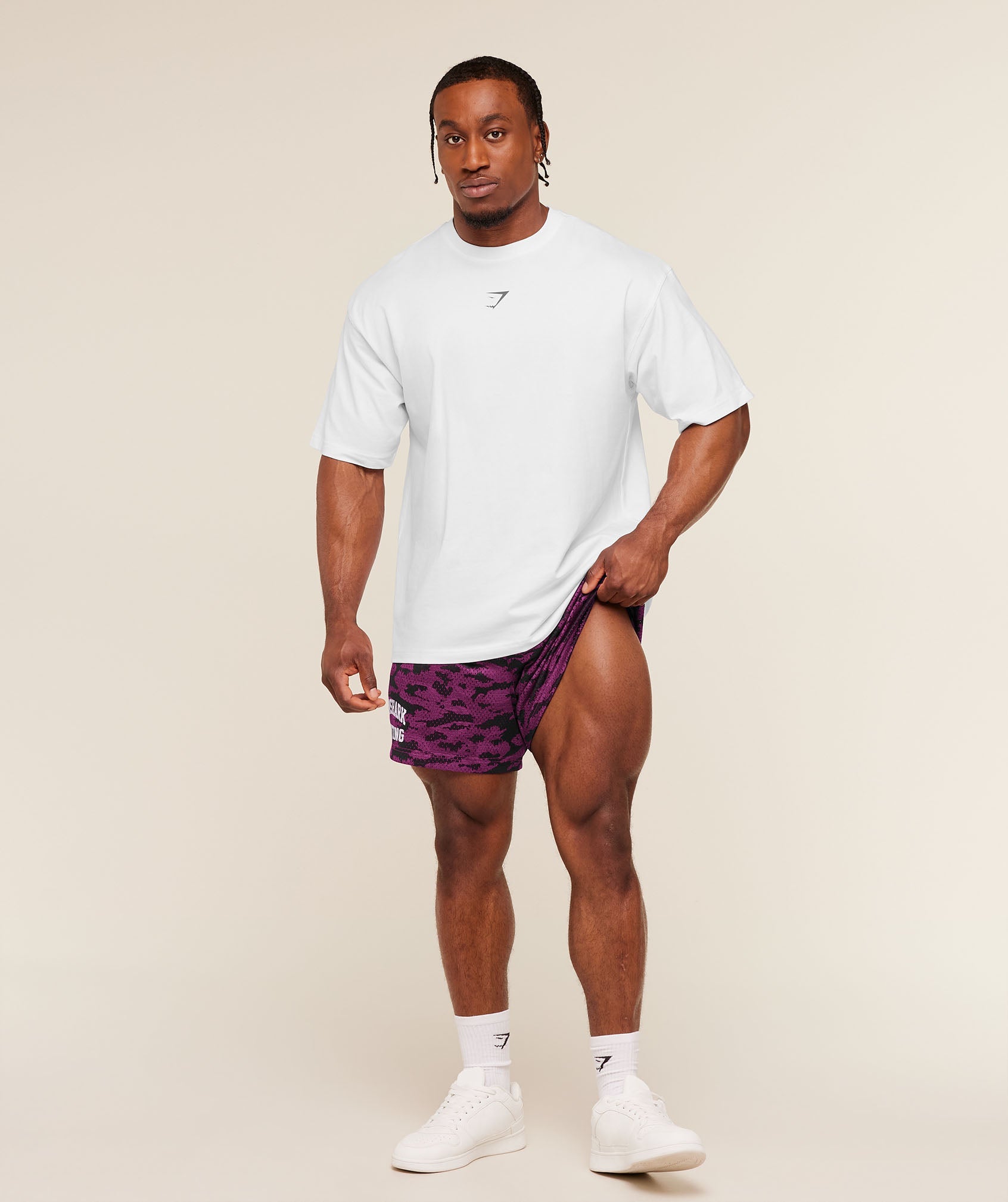 Gymshark Lifting Mesh 5" Shorts 'Super-Set Pink'