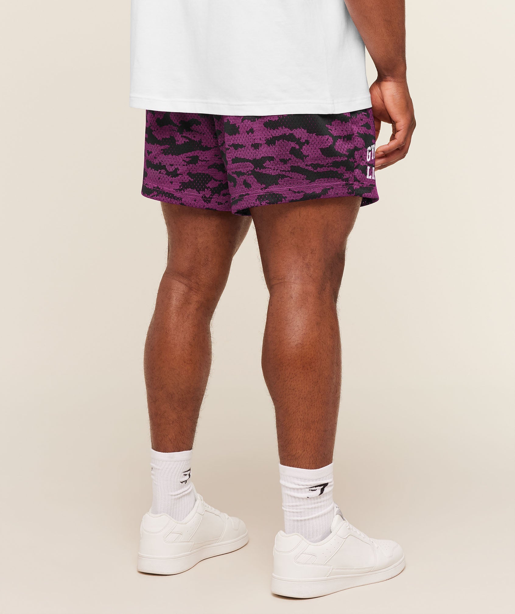 Gymshark Lifting Mesh 5" Shorts 'Super-Set Pink'