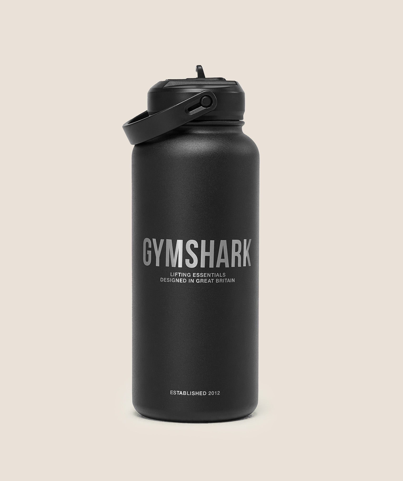 Gymshark Metal Insulated Straw Bottle 1L 'Black'