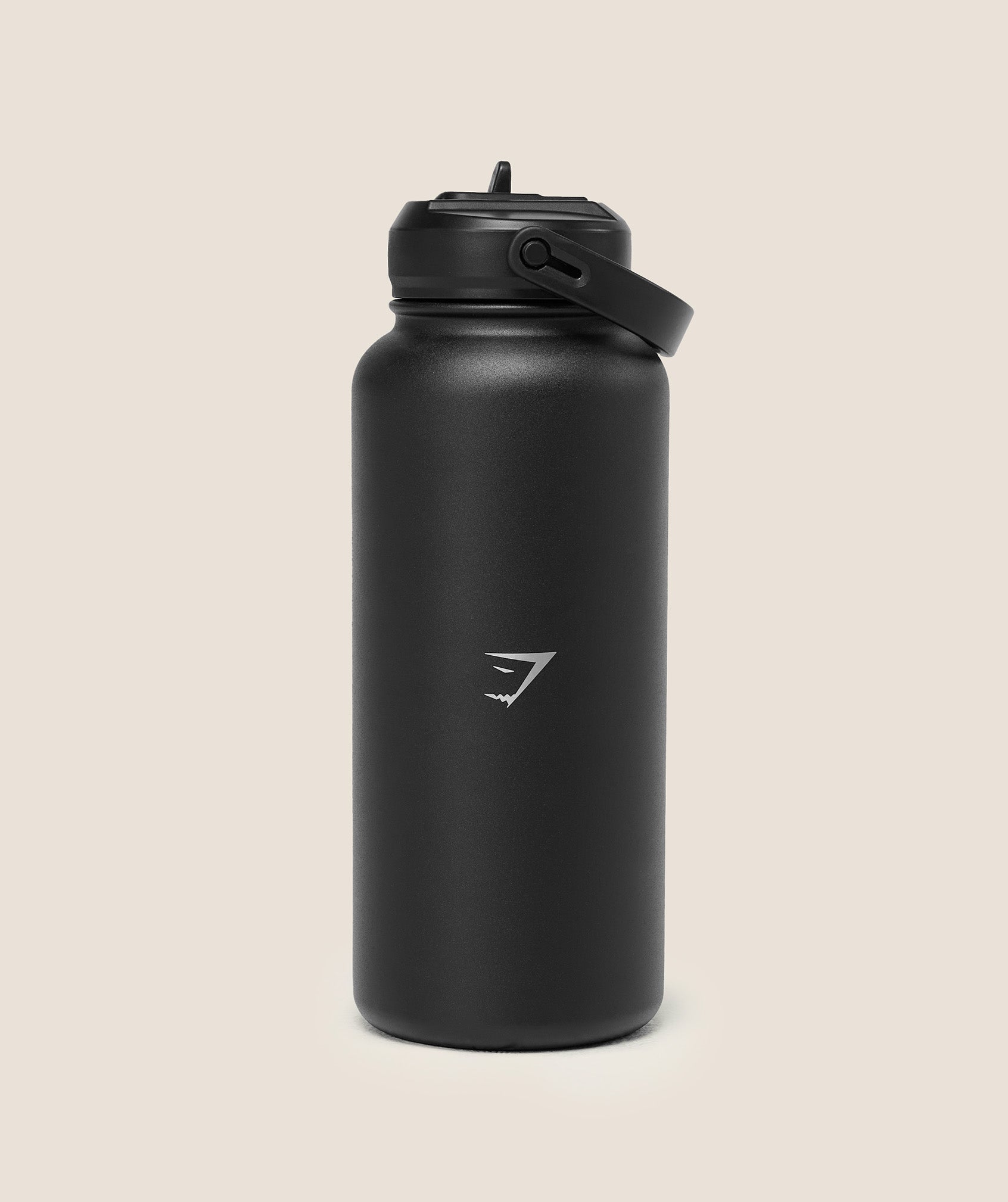 Gymshark Metal Insulated Straw Bottle 1L 'Black'