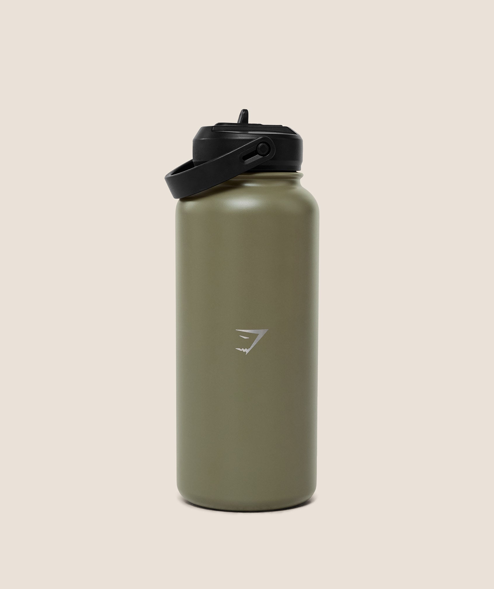 Gymshark Metal Insulated Straw Bottle 1L 'GS Grounded Green'