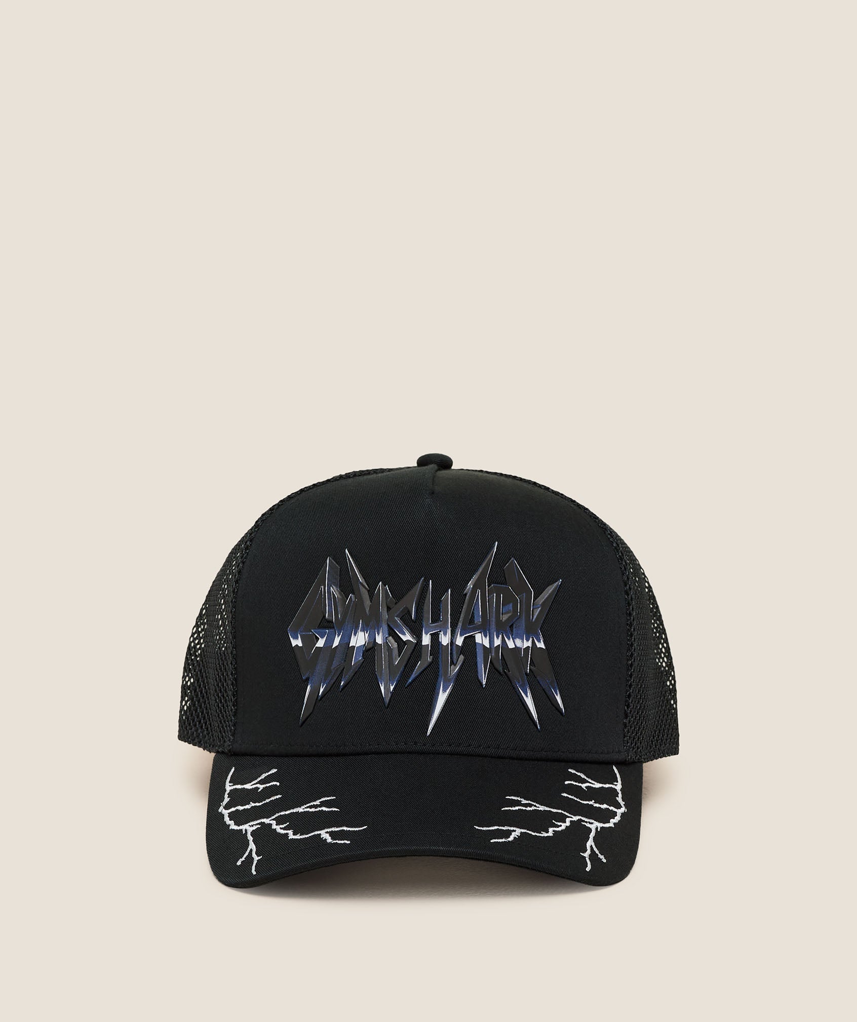 Gymshark Lightning Graphic Trucker Cap 'GS Black'