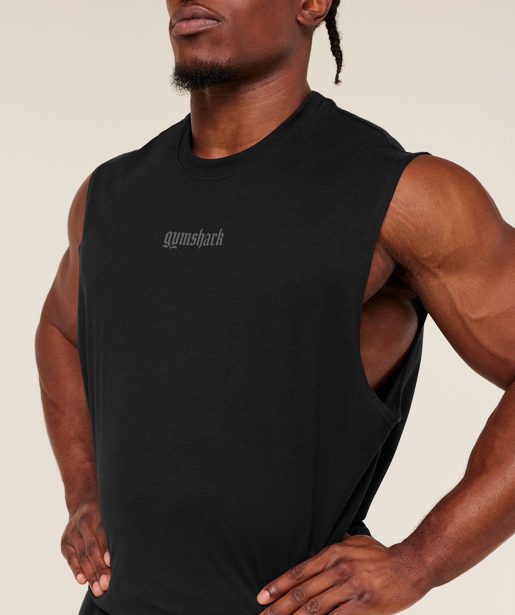 Gymshark Olde English Tank 'GS Black'