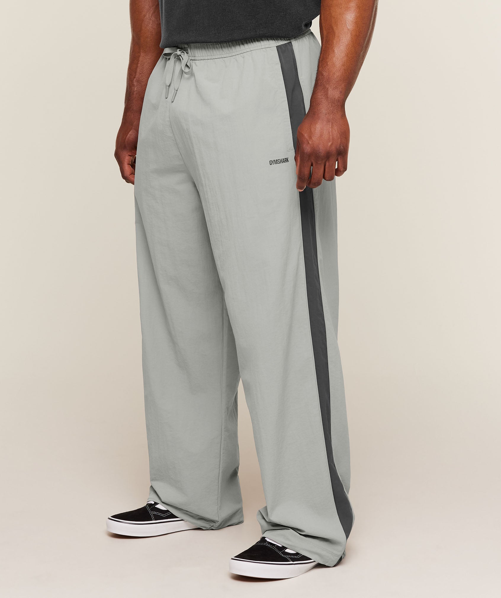 Gymshark Retro Collegiate Track Pants 'Smokey Grey Onyx Grey'