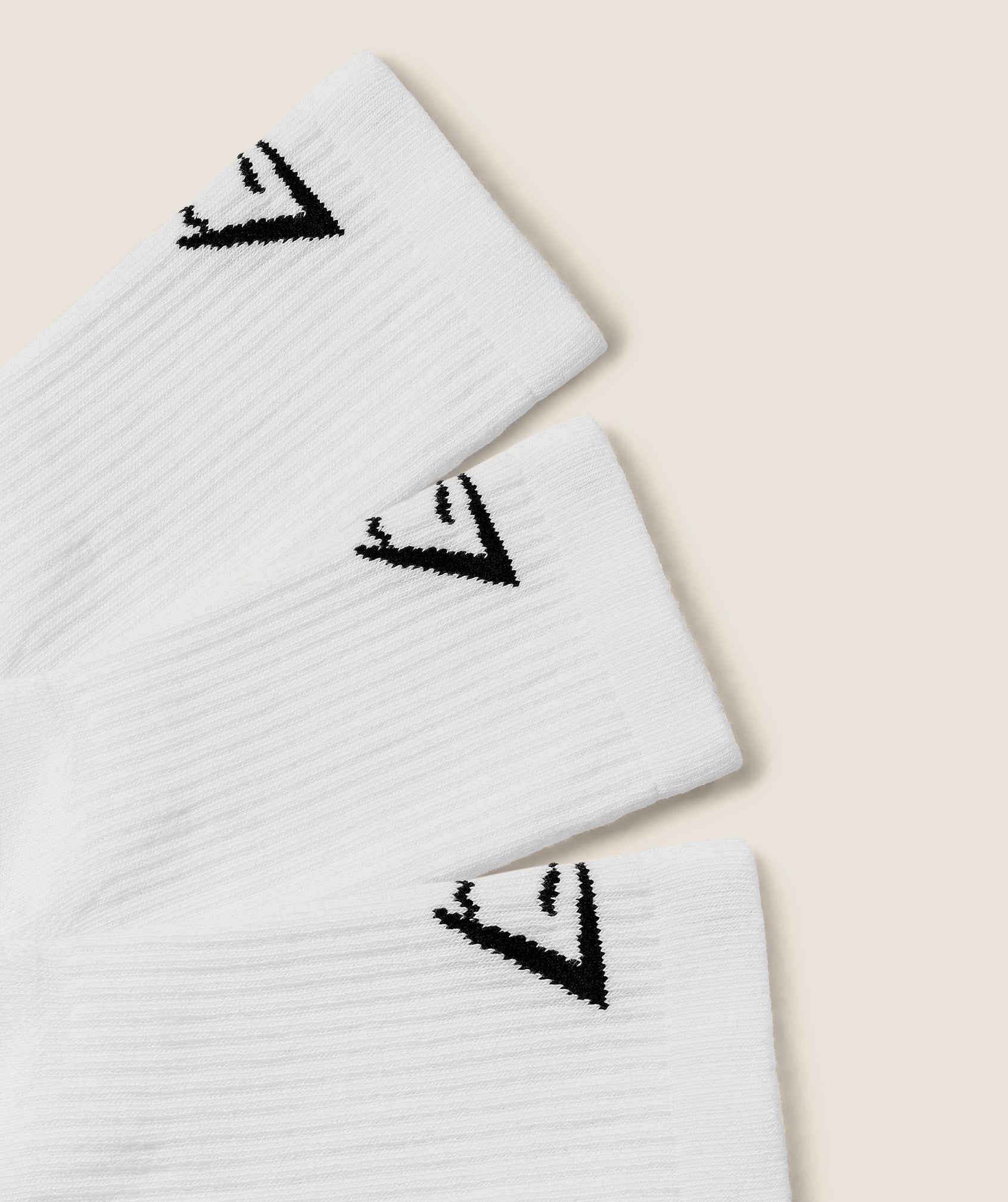 Gymshark Performance Crew Socks 3pk 'GS White'
