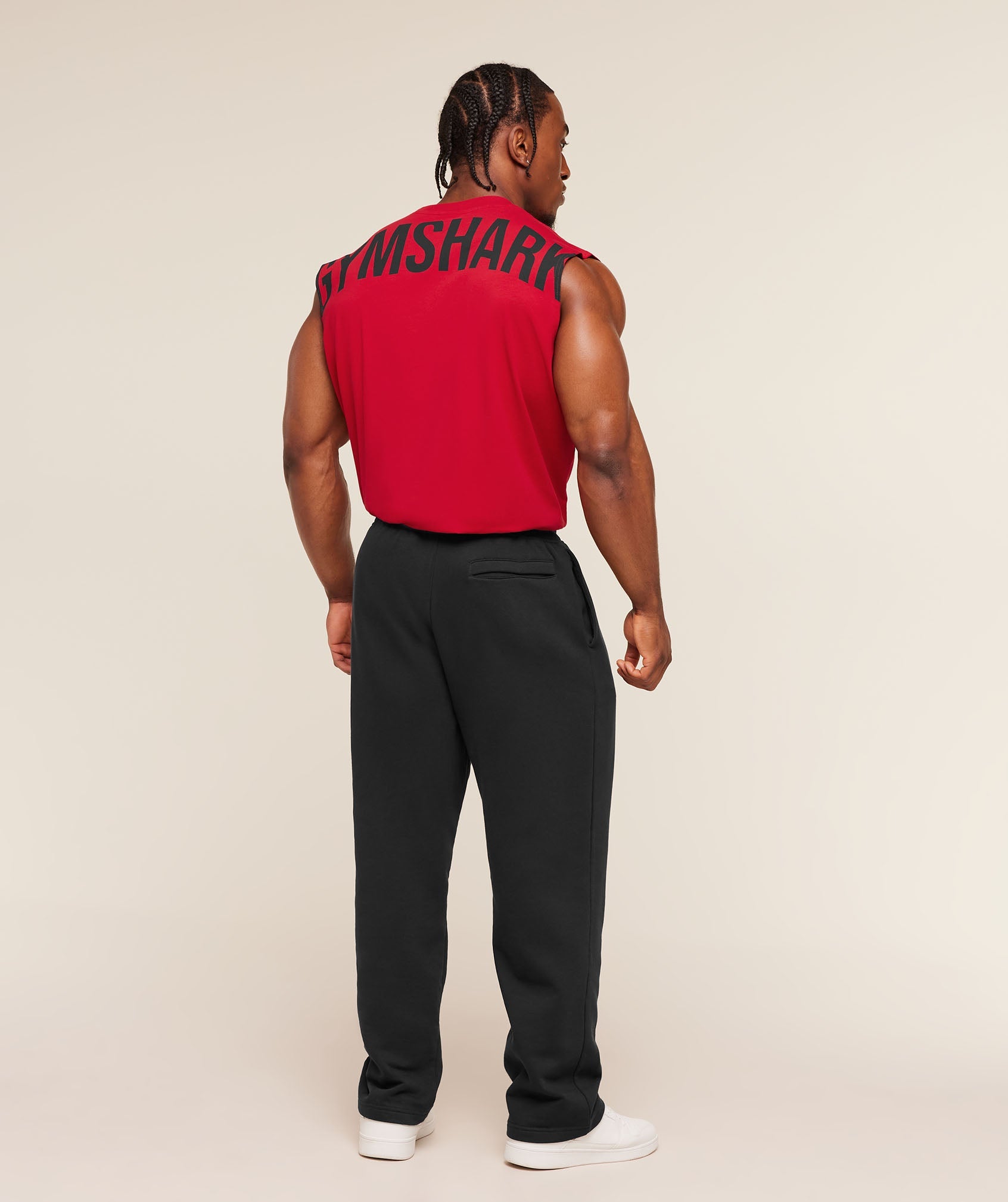 Gymshark Power Cut Off Tank 'Conditioning Red'