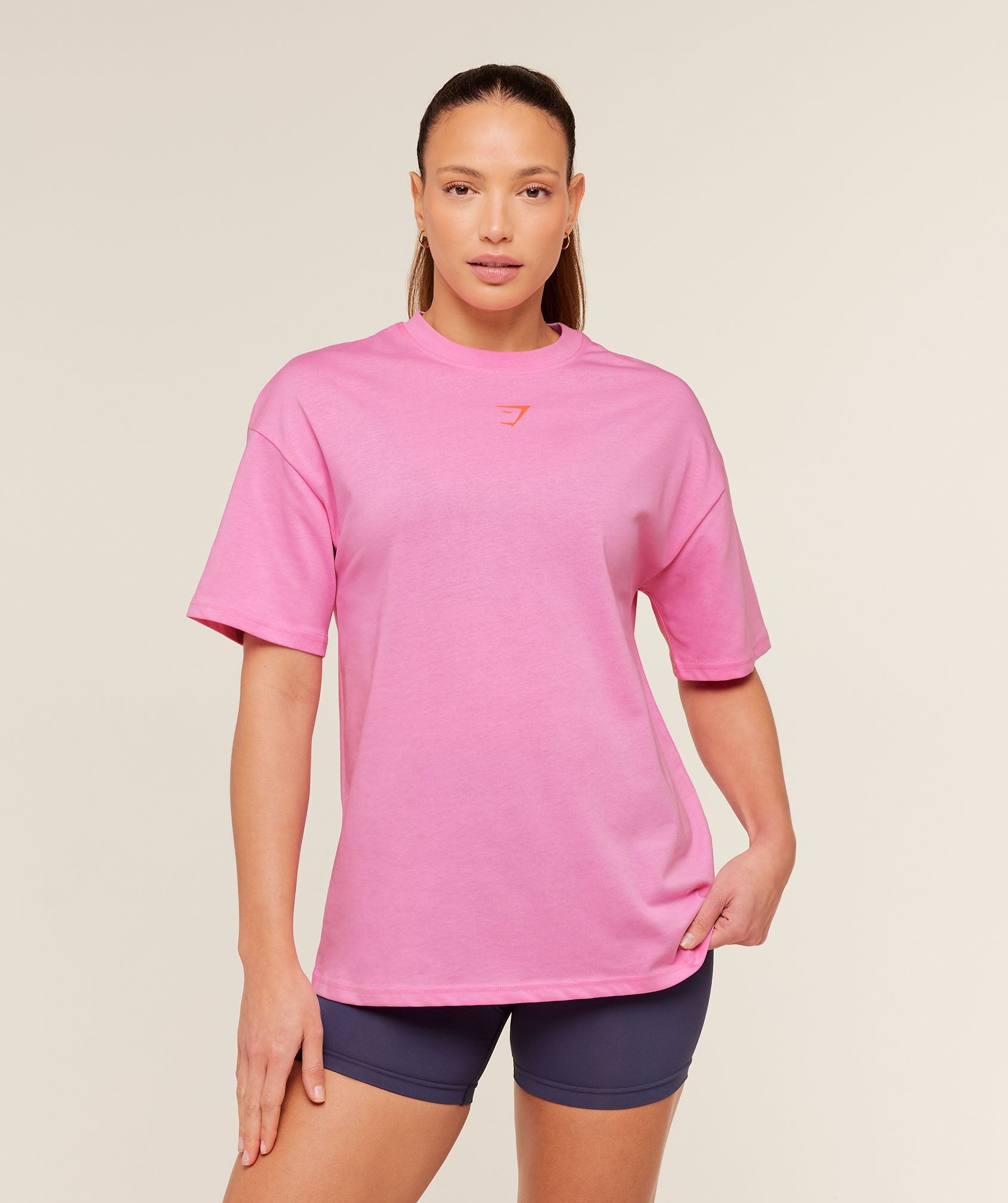 Gymshark GS Power Oversized T-Shirt 'Focus Pink'