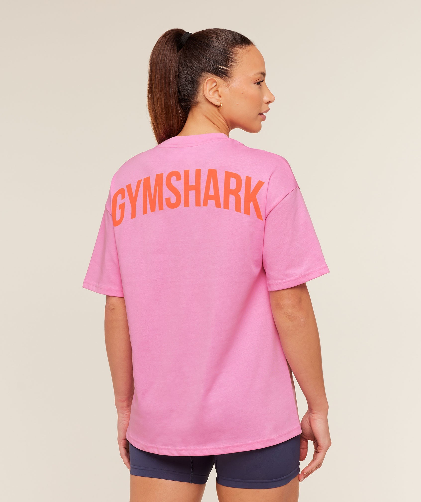 Gymshark GS Power Oversized T-Shirt 'Focus Pink'