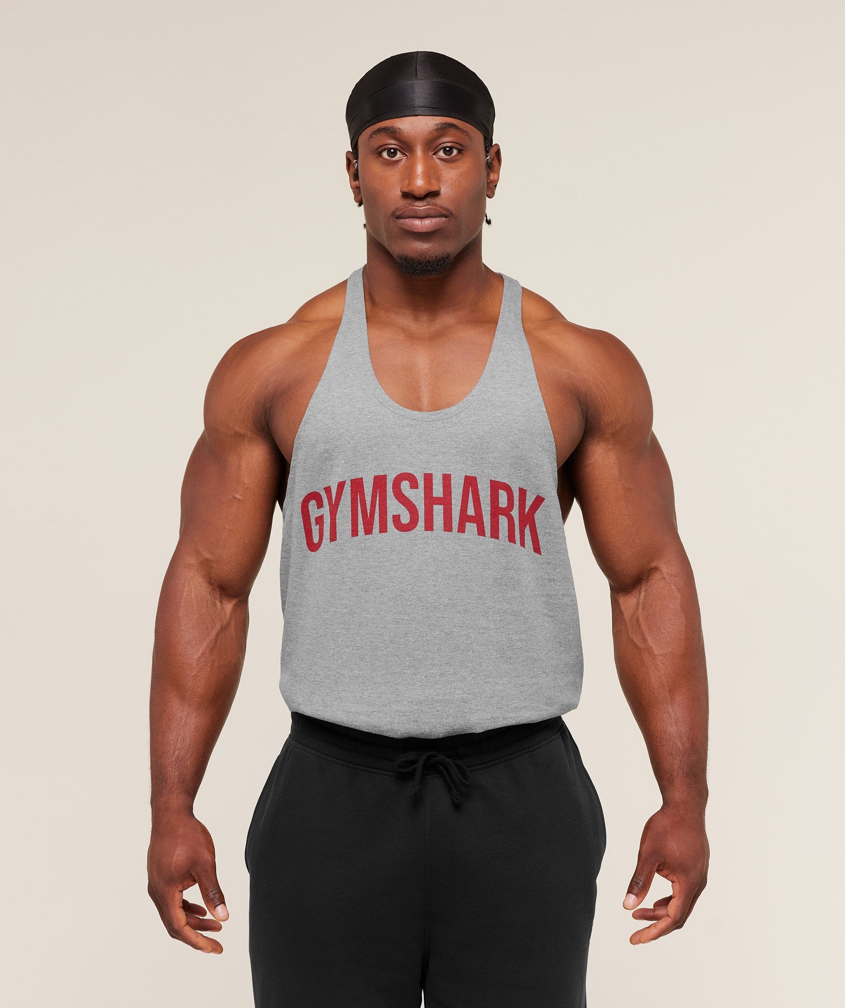 Gymshark Power Stringer 'Charcoal Core Marl'