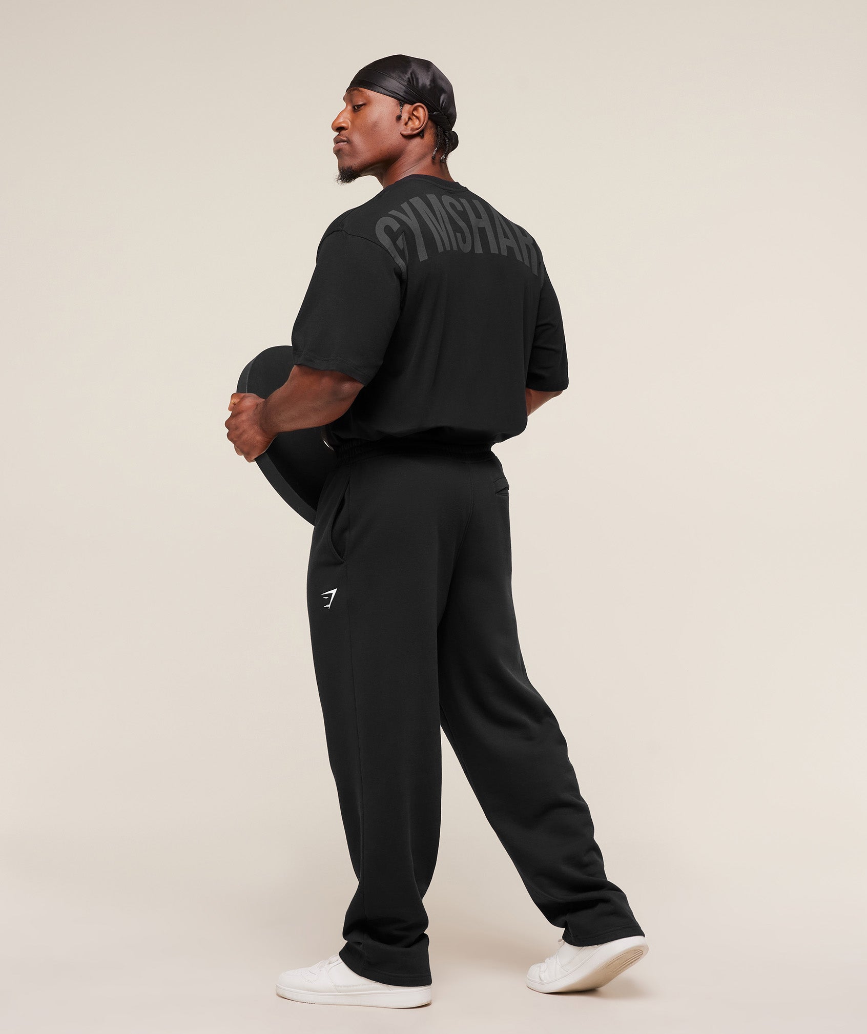 Gymshark Power T-Shirt 'Black Asphalt Grey'