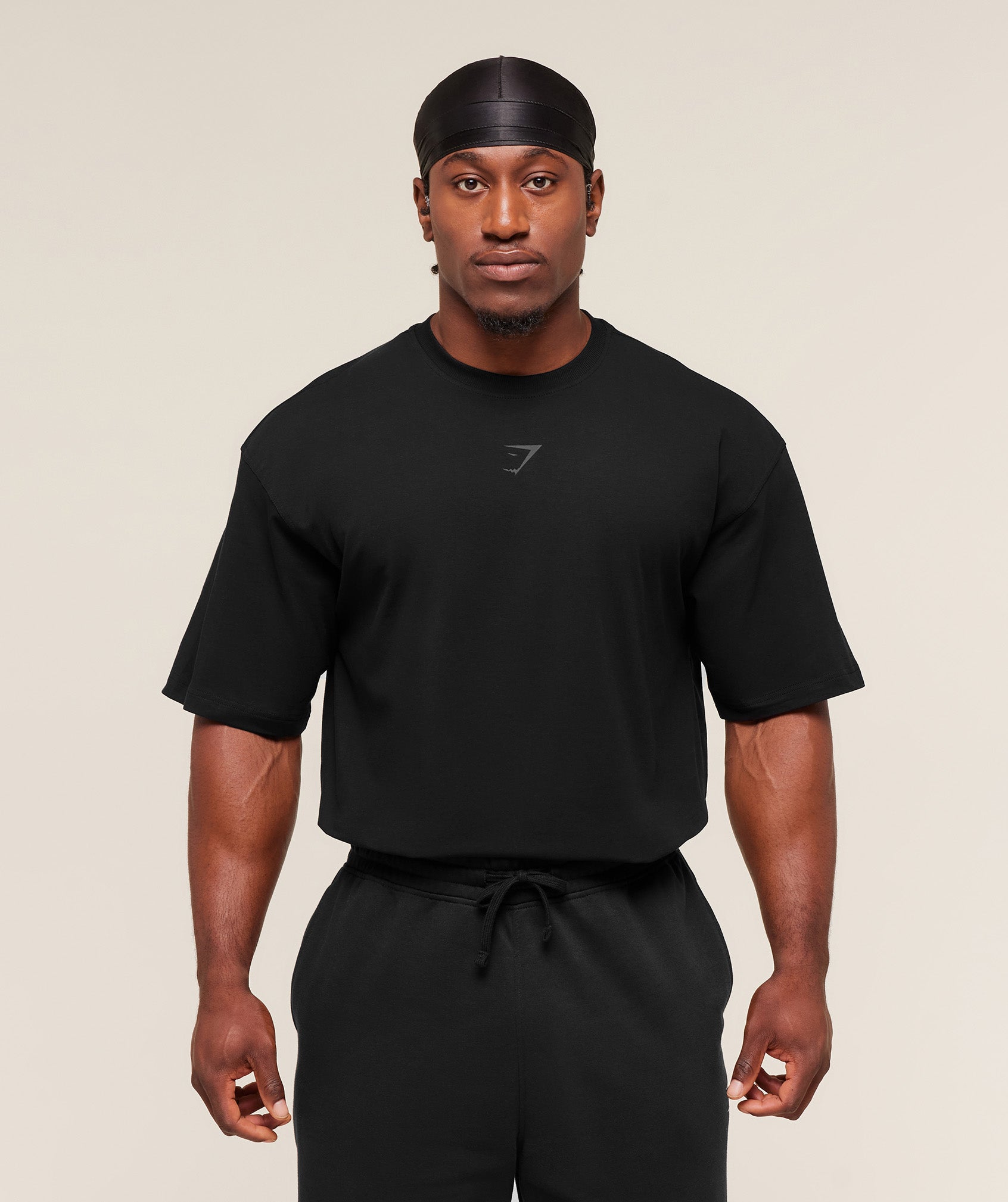 Gymshark Power T-Shirt 'Black Asphalt Grey'