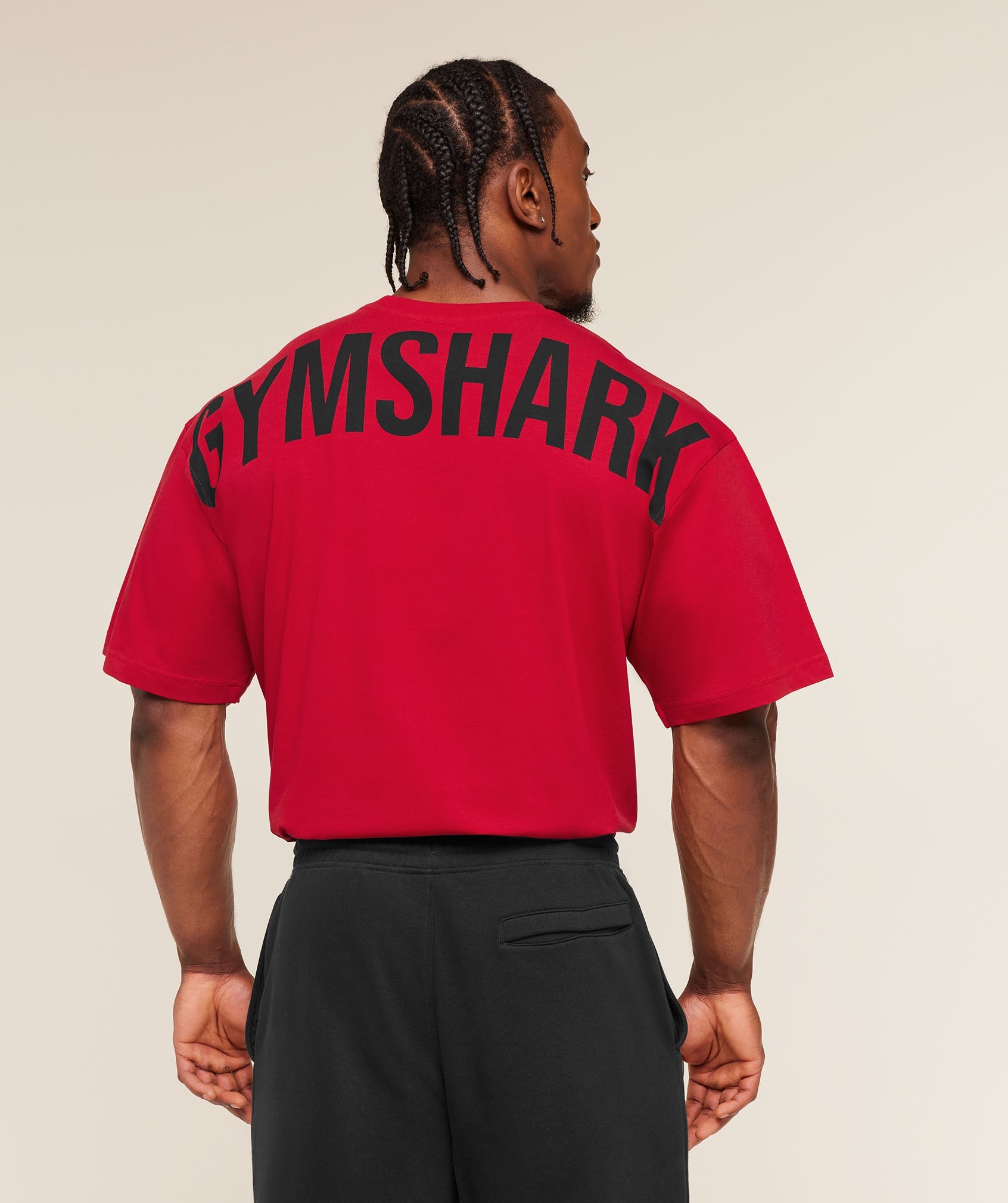 Gymshark Power T-Shirt 'Black Conditioning Red'
