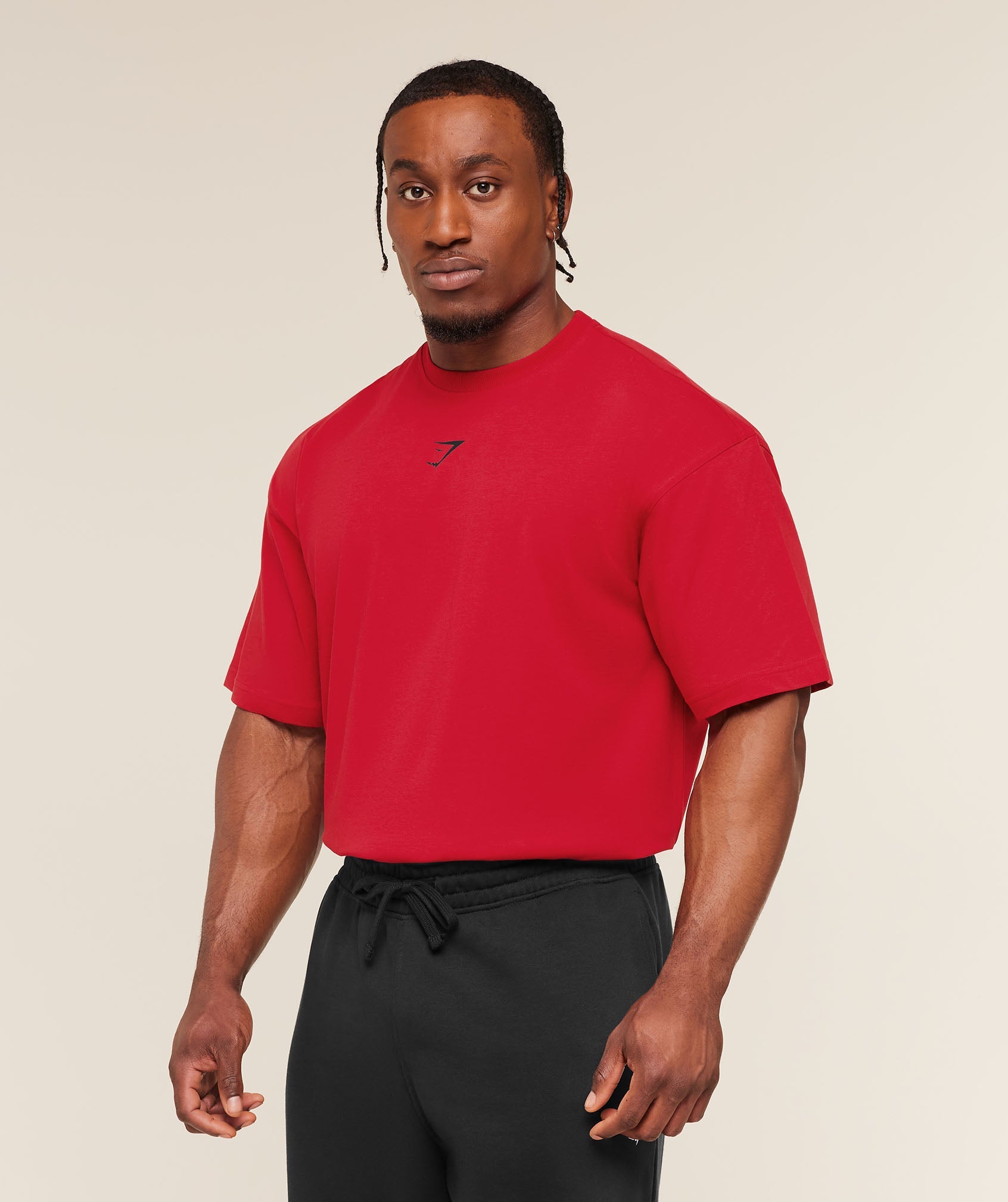 Gymshark Power T-Shirt 'Black Conditioning Red'