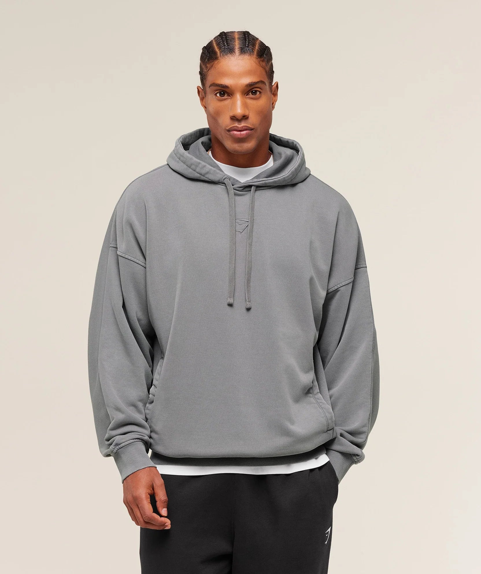 Gymshark Power Washed Hoodie 'GS Medium Grey'