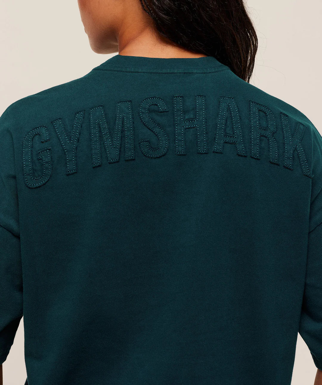 Gymshark Power Washed Oversized T-Shirt - Deep Petrol Blue/Acid Wash Small Ball