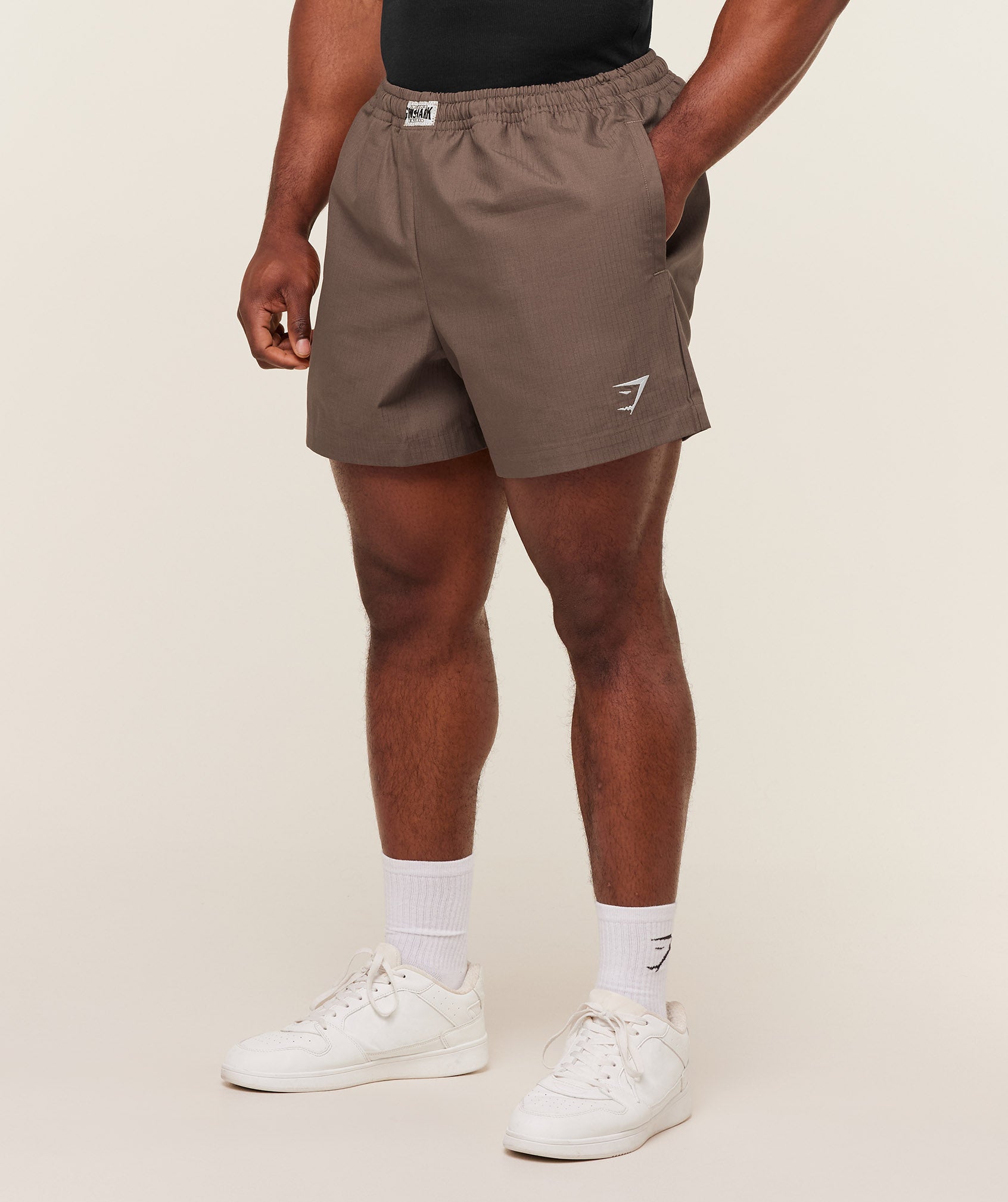 Gymshark Pumper Shorts 5" 'Soft Brown'