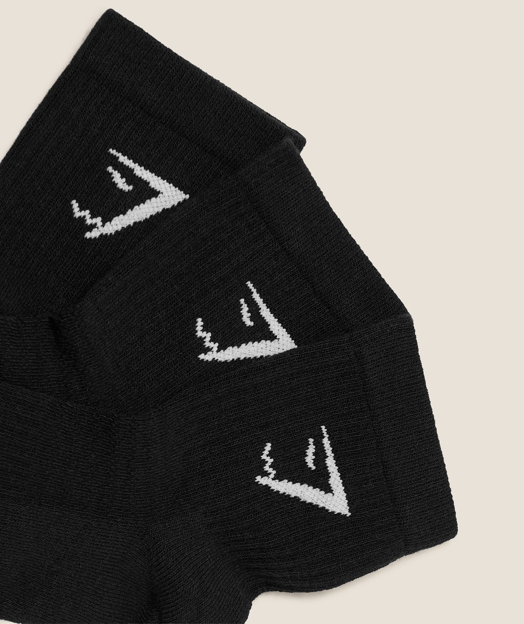 Gymshark Midi Socks 3pk 'GS Black'