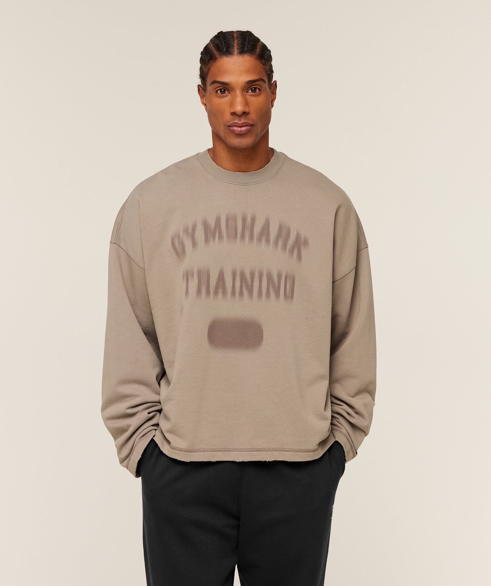 Gymshark Re-Rack Crew Neck Pullover 'Lifestyle Brown'