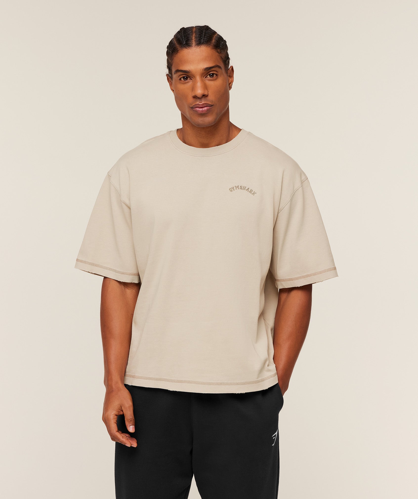 Gymshark Re-Rack T-Shirt 'Pebble Grey'