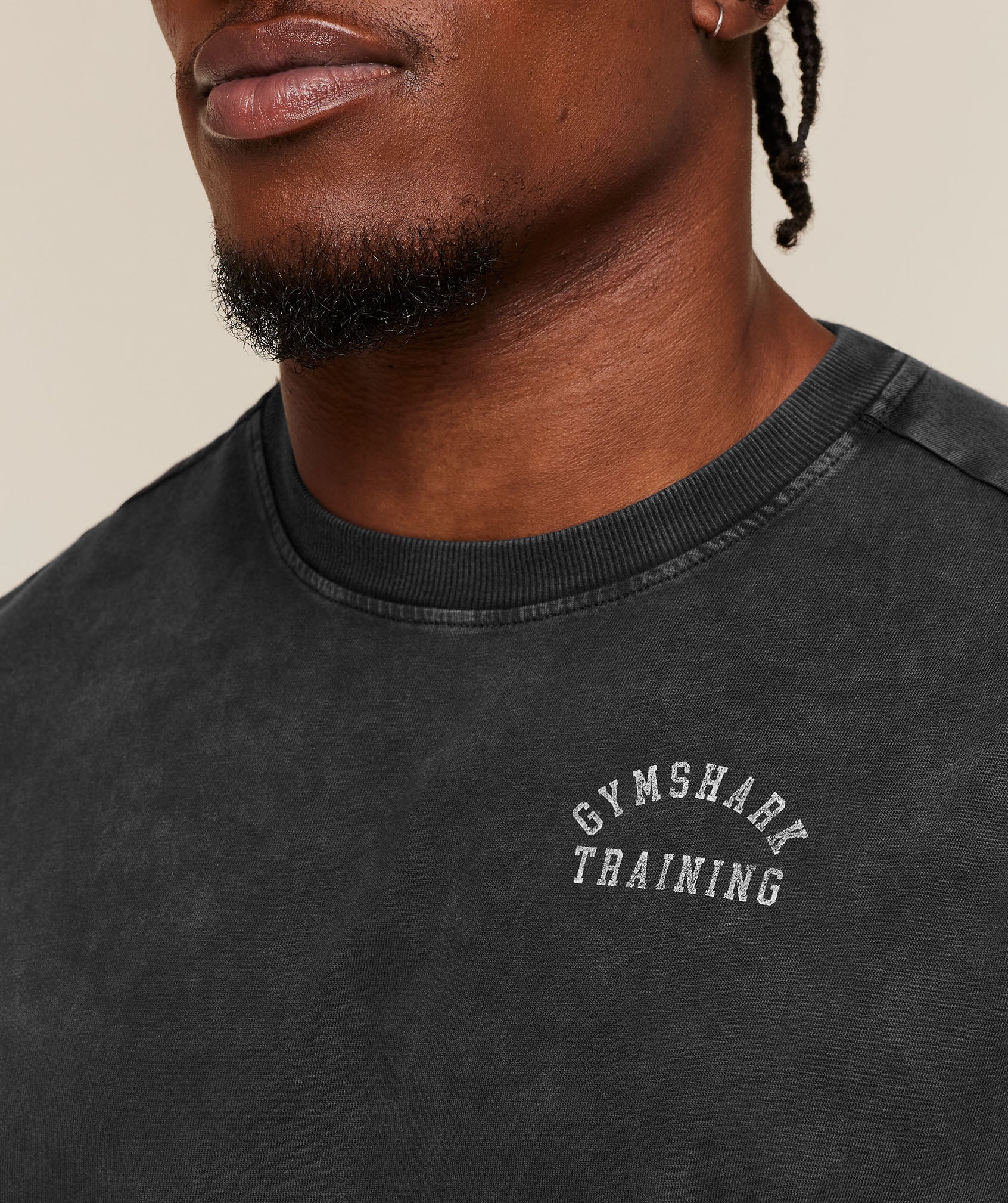 Gymshark Retro Collegiate T-Shirt 'Black'