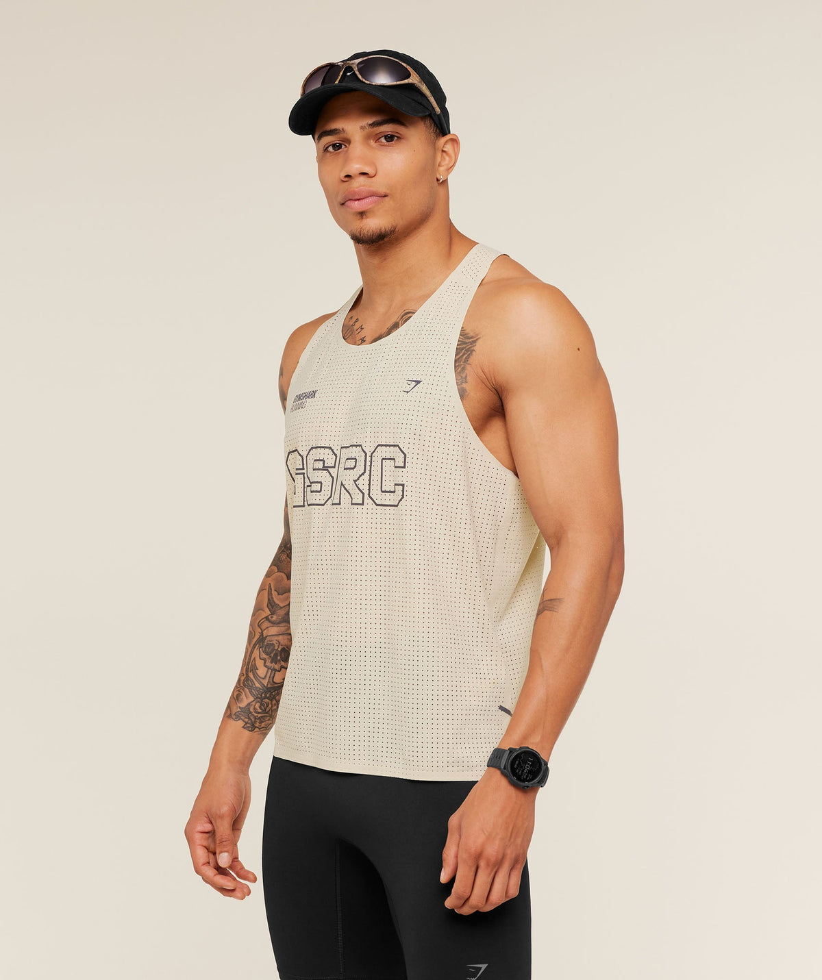 Gymshark Running Elite Race Vest 'Pebble Grey'