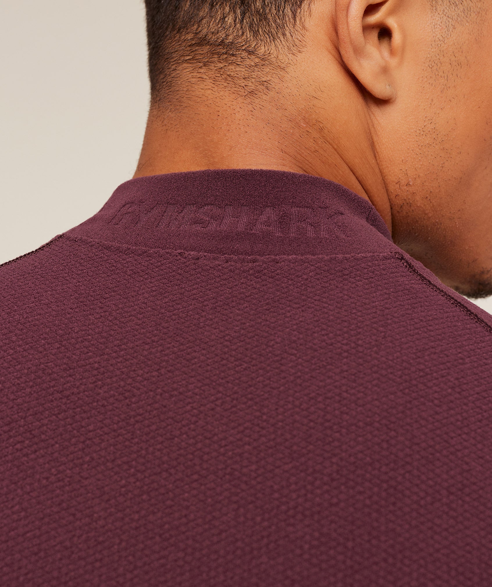 Gymshark Physique Long Sleeve T-Shirt 'GS Impact Burgundy GS Cherry Purple'