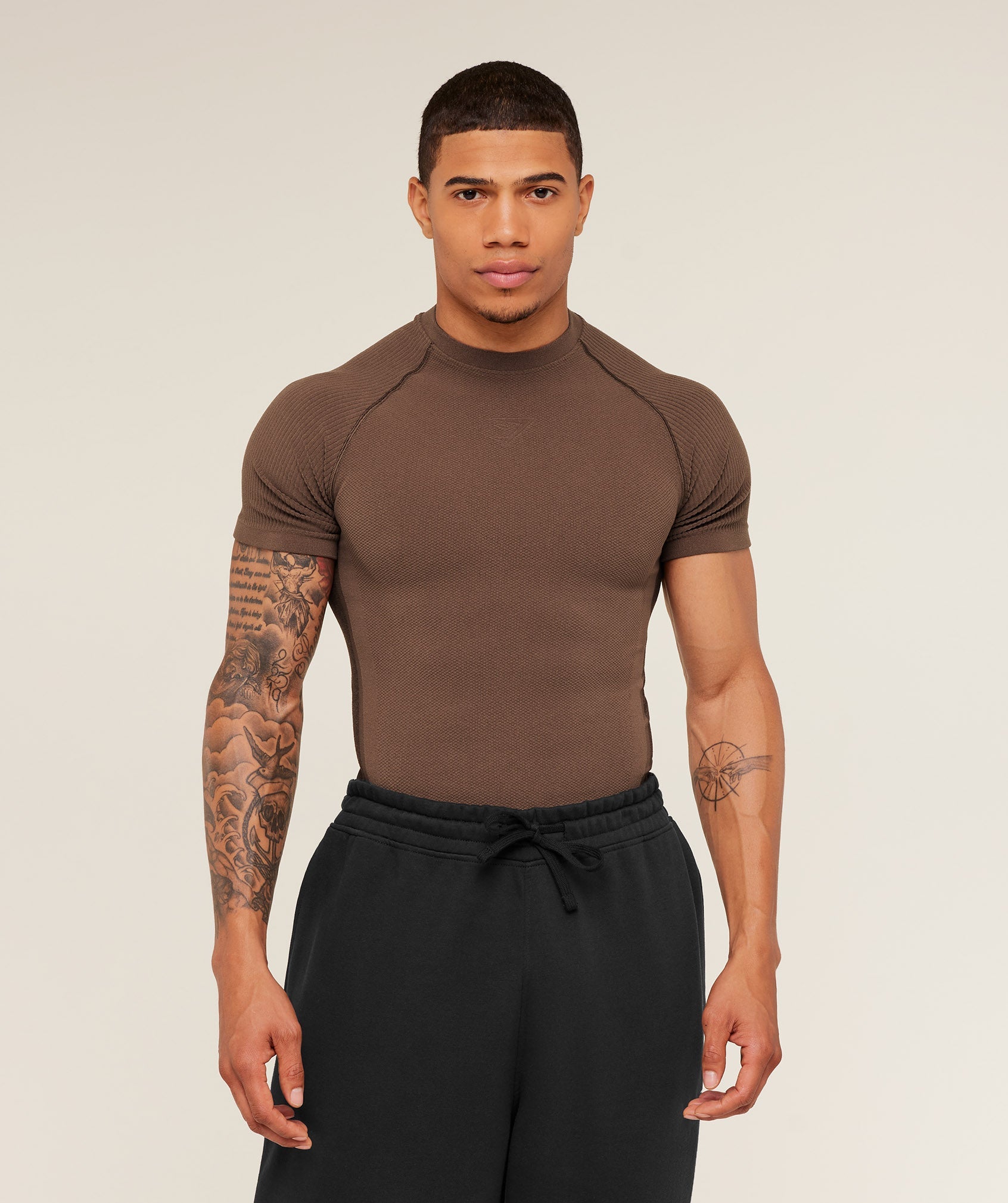 Gymshark Physique T-Shirt 'Soft Brown Archive Brown'
