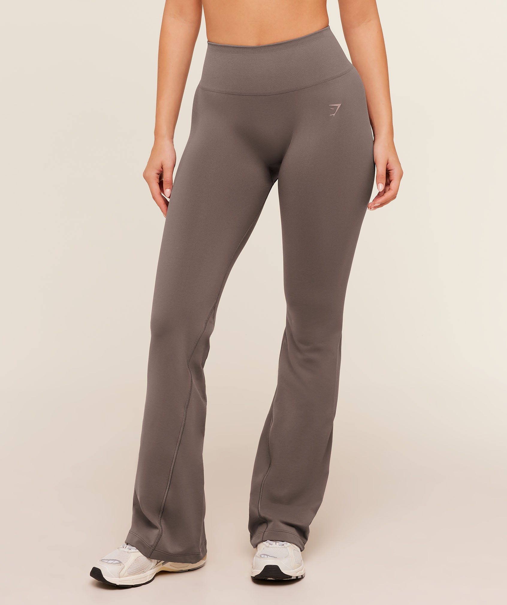 Gymshark Soft Sculpt Flared Leggings 'Cool Brown'