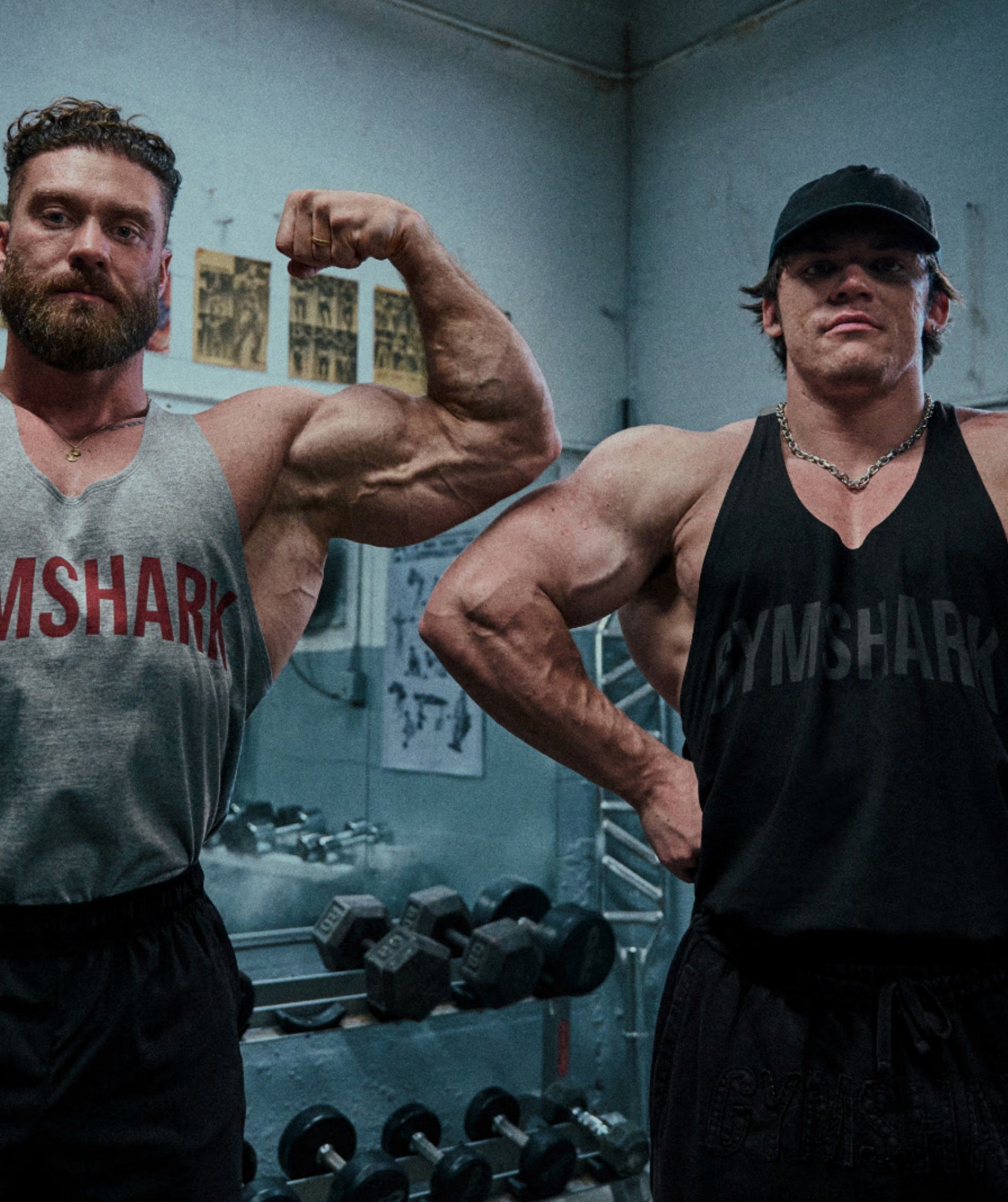 Gymshark Power Stringer 'Black Asphalt Grey'