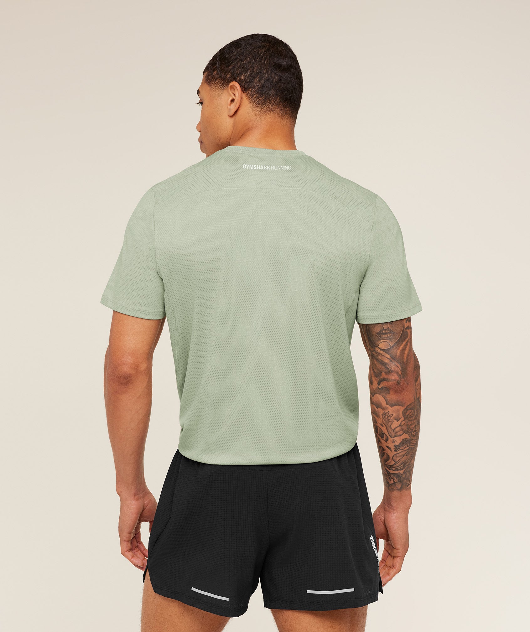 Gymshark Running T-Shirt 'Haze Green'
