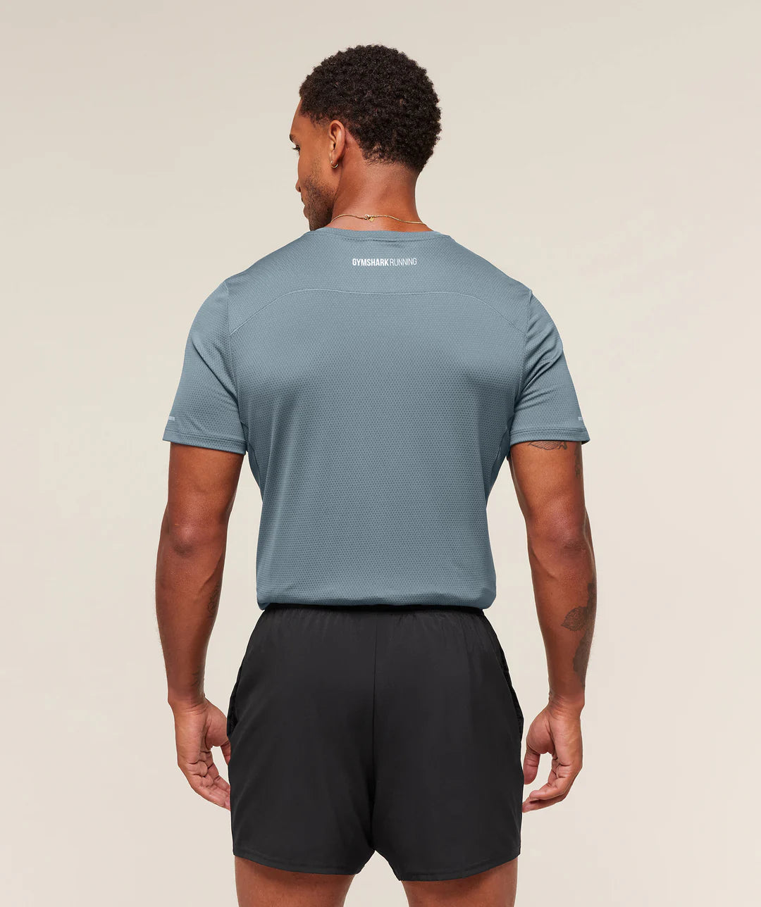 Gymshark Running T-Shirt 'Iron Blue'