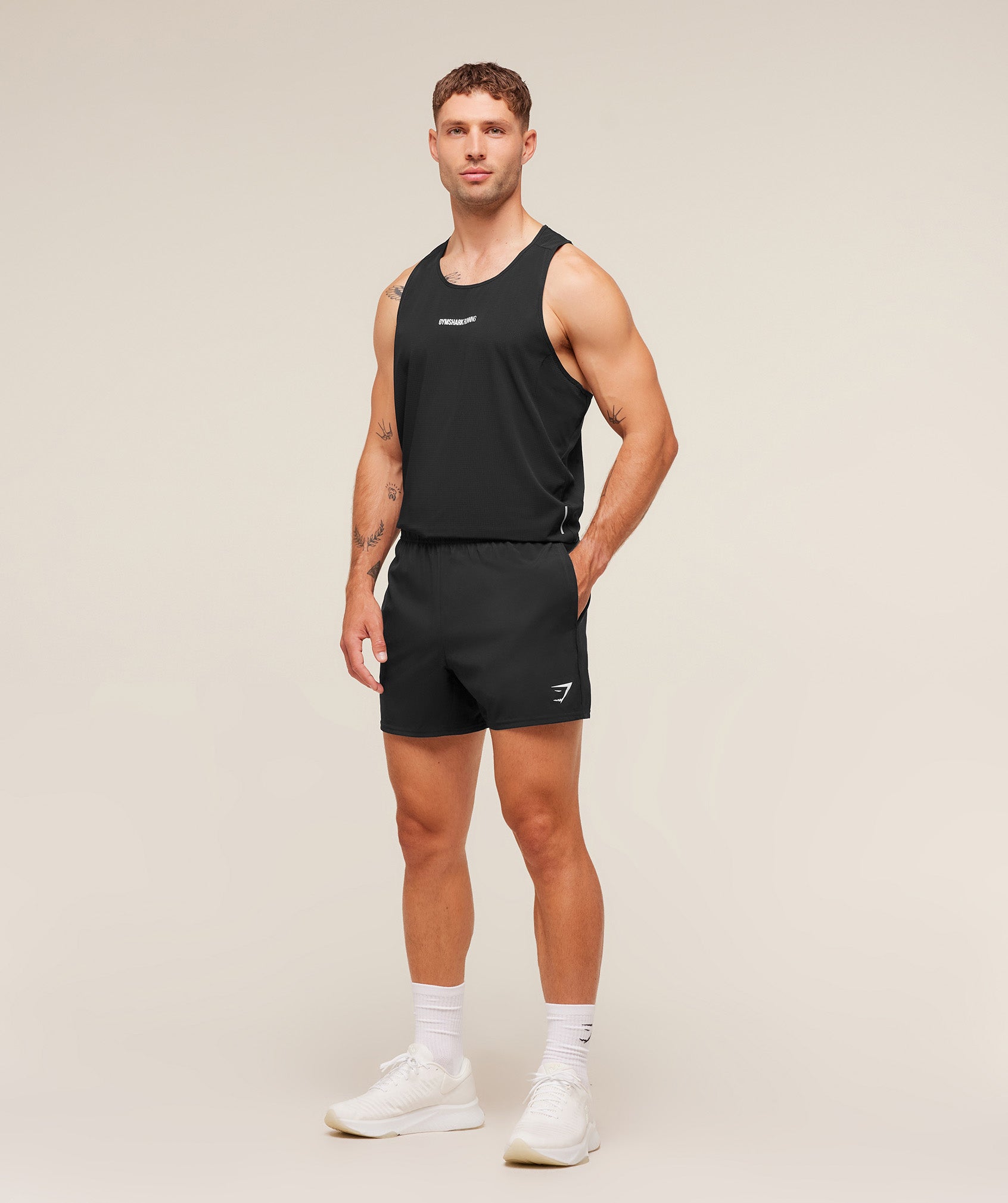 Gymshark Running Tank 'Black'