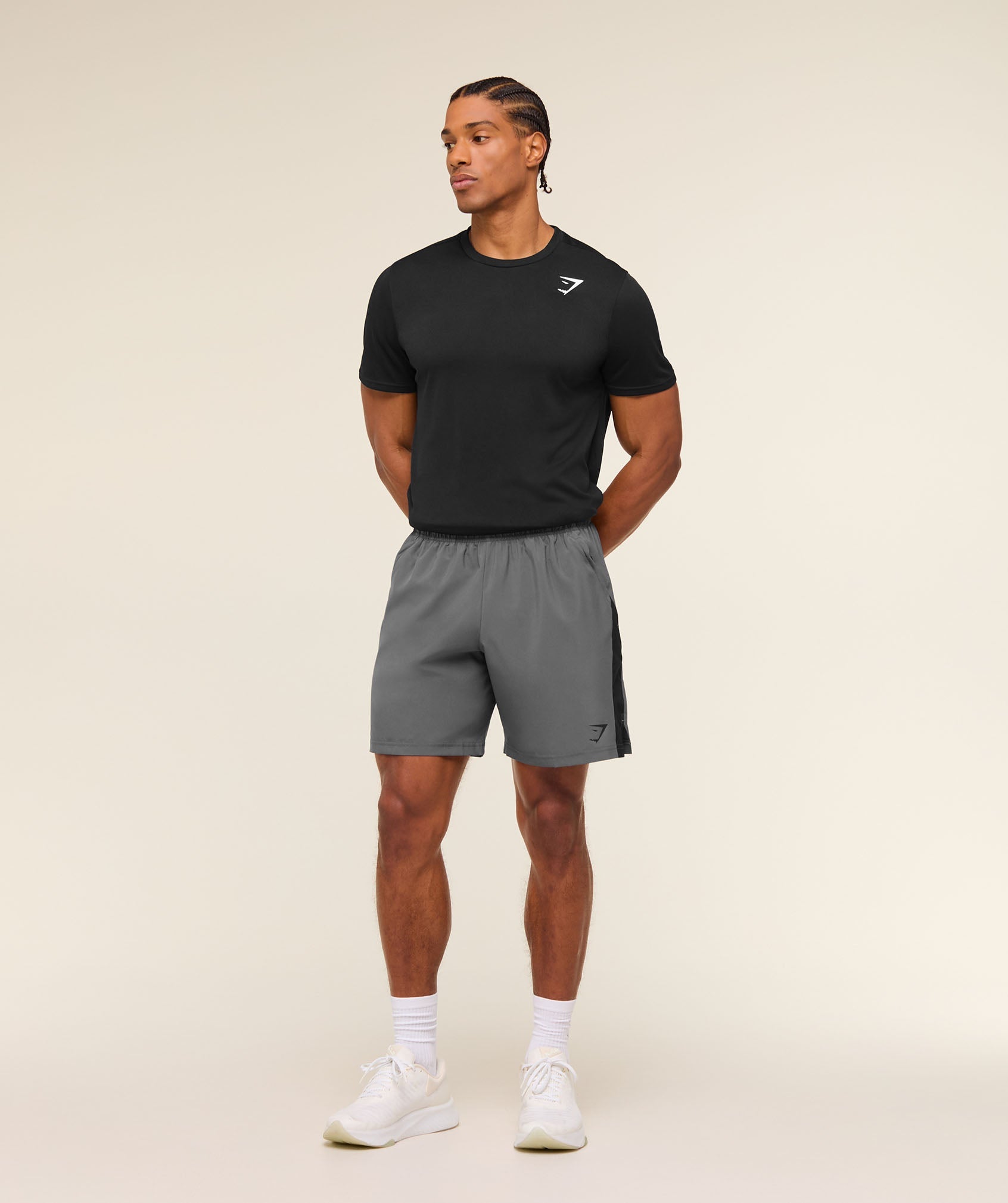 Gymshark Sport 7" Shorts 'Dark Grey Black'