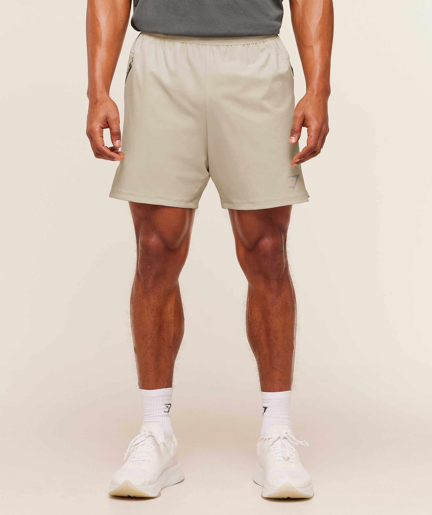 Gymshark Sport Hybrid 6" Shorts 'Pebble Grey'