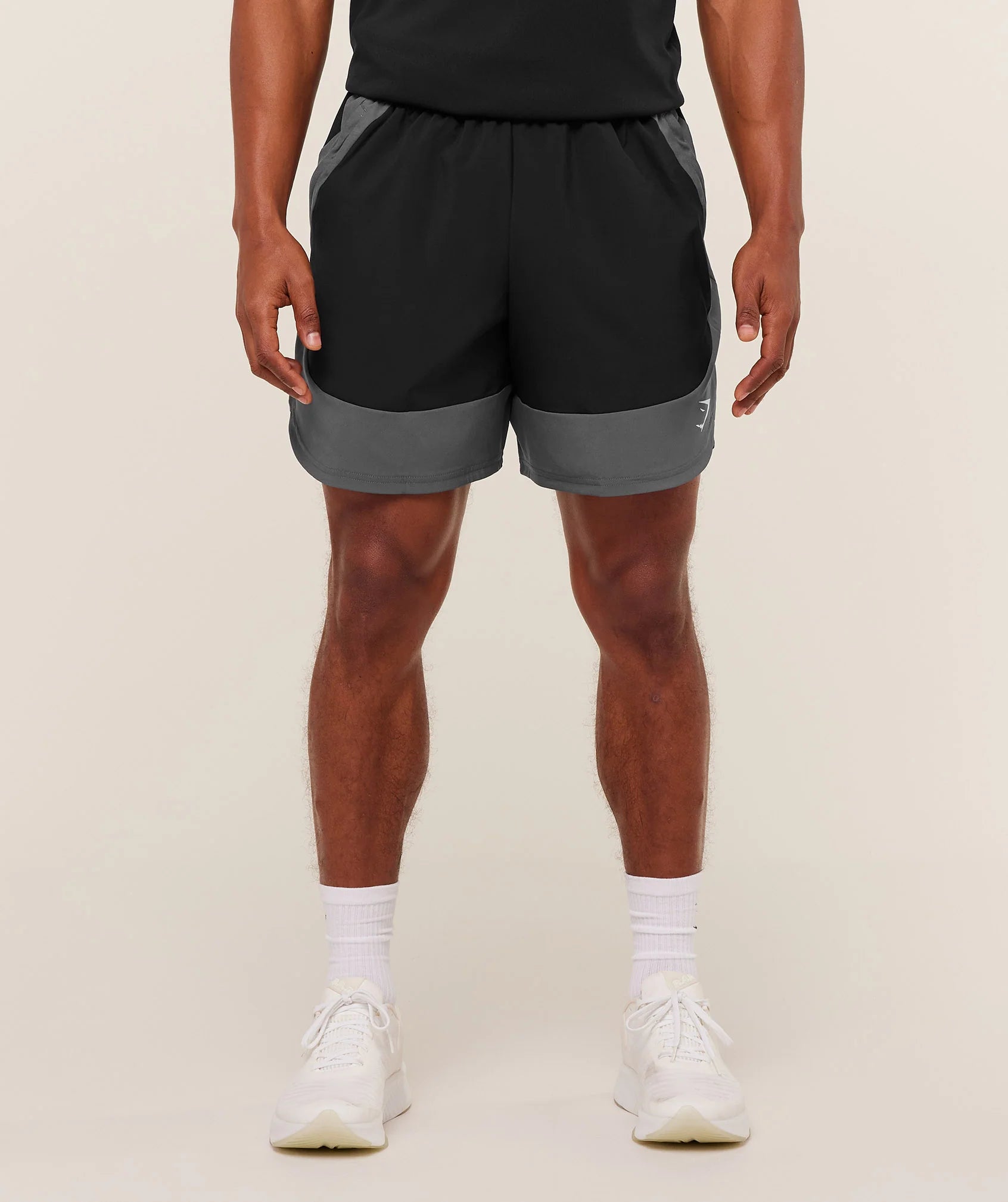 Gymshark Sport 25 Block 7" Shorts 'Black/Dark Grey'