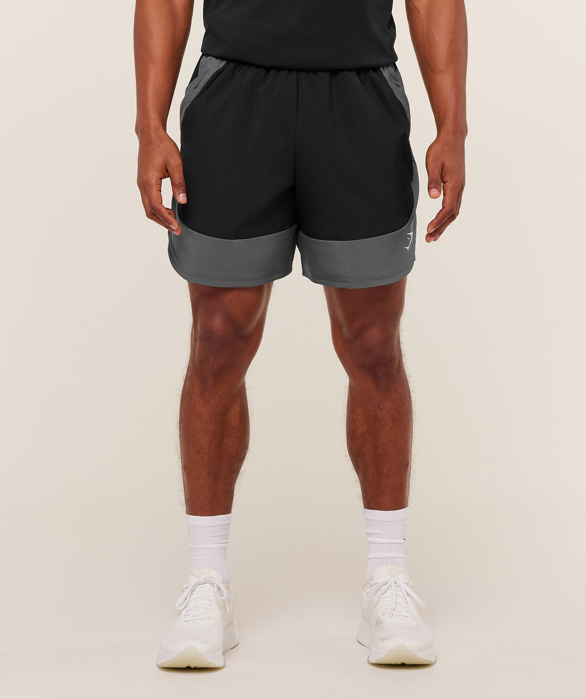 Gymshark Sport 25 Block 7" Shorts 'Black Dark Grey'