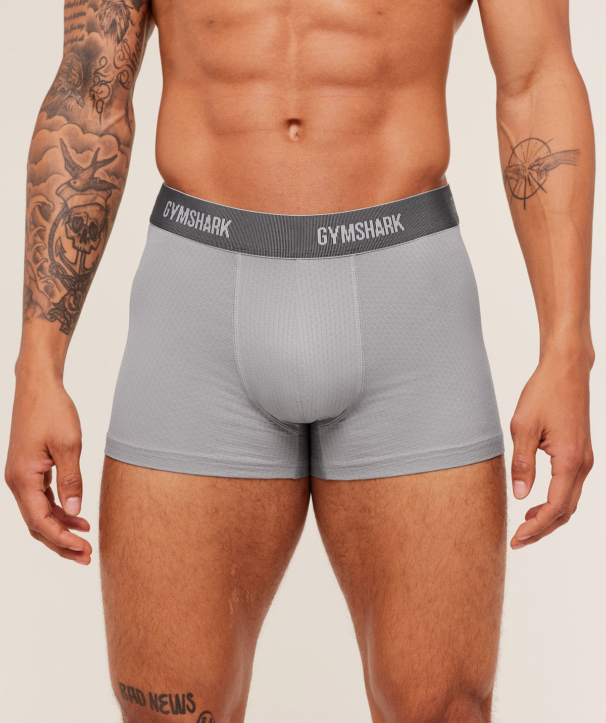 Gymshark Sports Tech Boxer 3PK 'Smokey Grey'